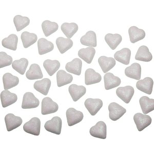 Glitter Hearts Table Scatter. 40ct. Assorted Colors