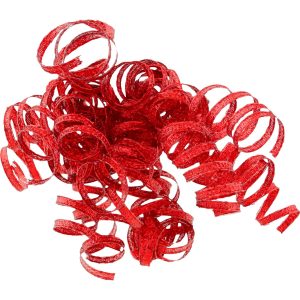 Glitter Curled Gift Ribbons. Assorted Colors