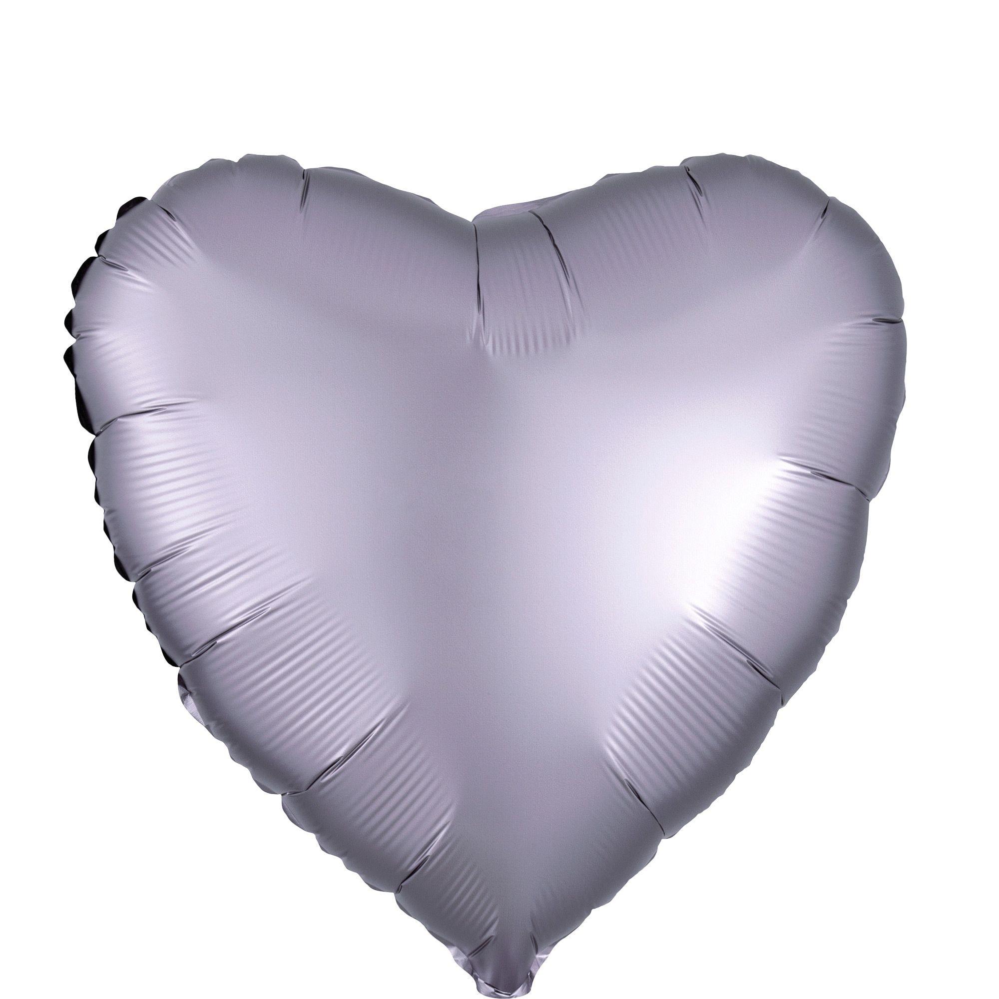 Satin Heart Balloon. 17in. Assorted Colors - Image 8
