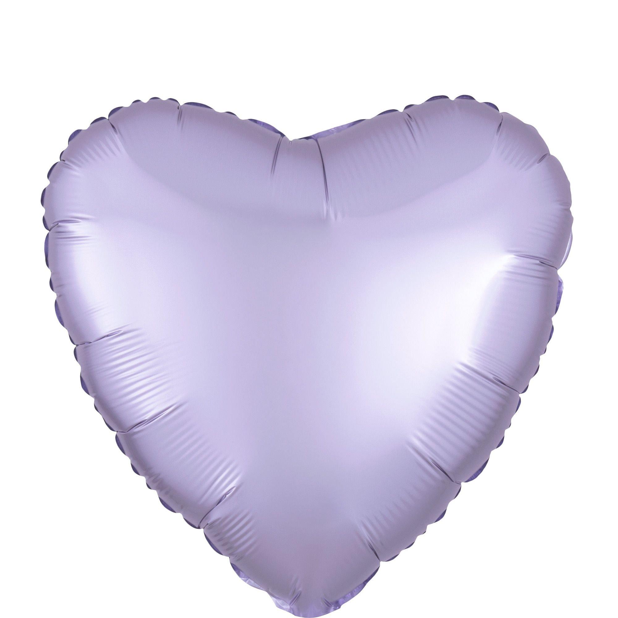 Satin Heart Balloon. 17in. Assorted Colors - Image 11