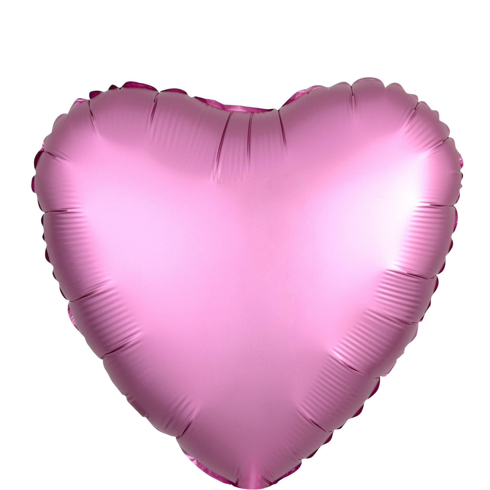 Satin Heart Balloon. 17in. Assorted Colors - Image 13