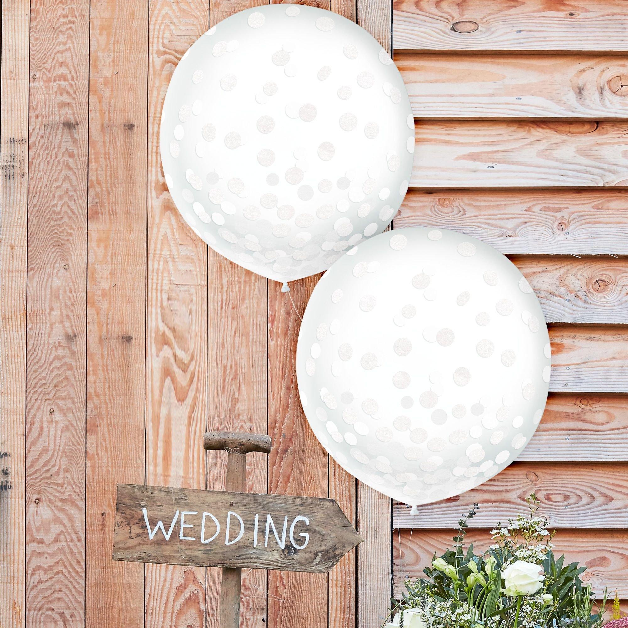 Metallic Confetti Balloons - 24in. 2ct. Assorted Colors - Image 21