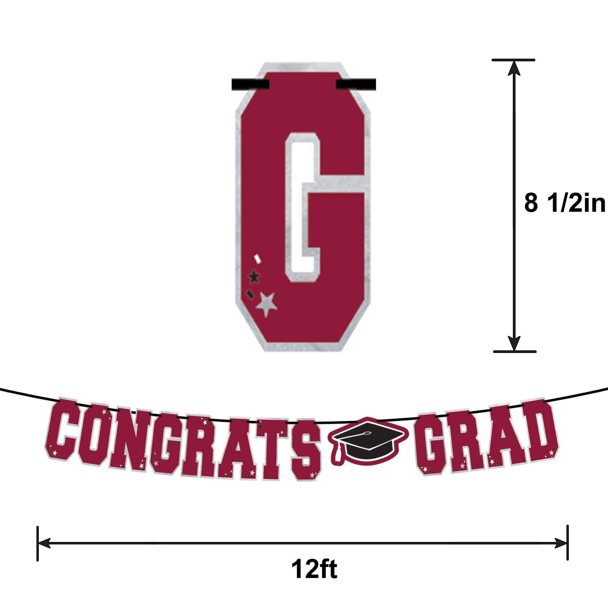 Congrats Grad Letter Banner. Assorted Colors - Image 6