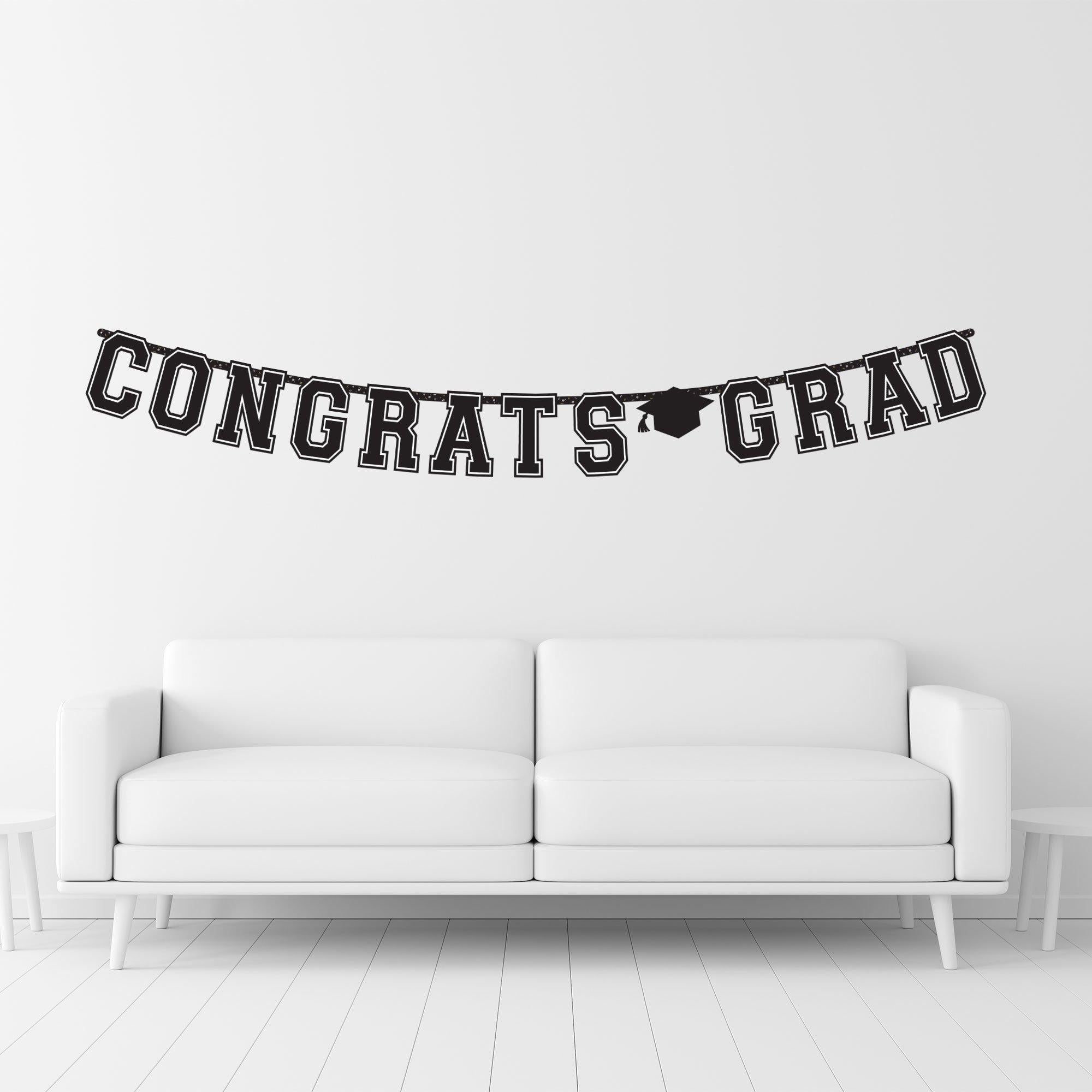 Congrats Grad Letter Banner. Assorted Colors - Image 23