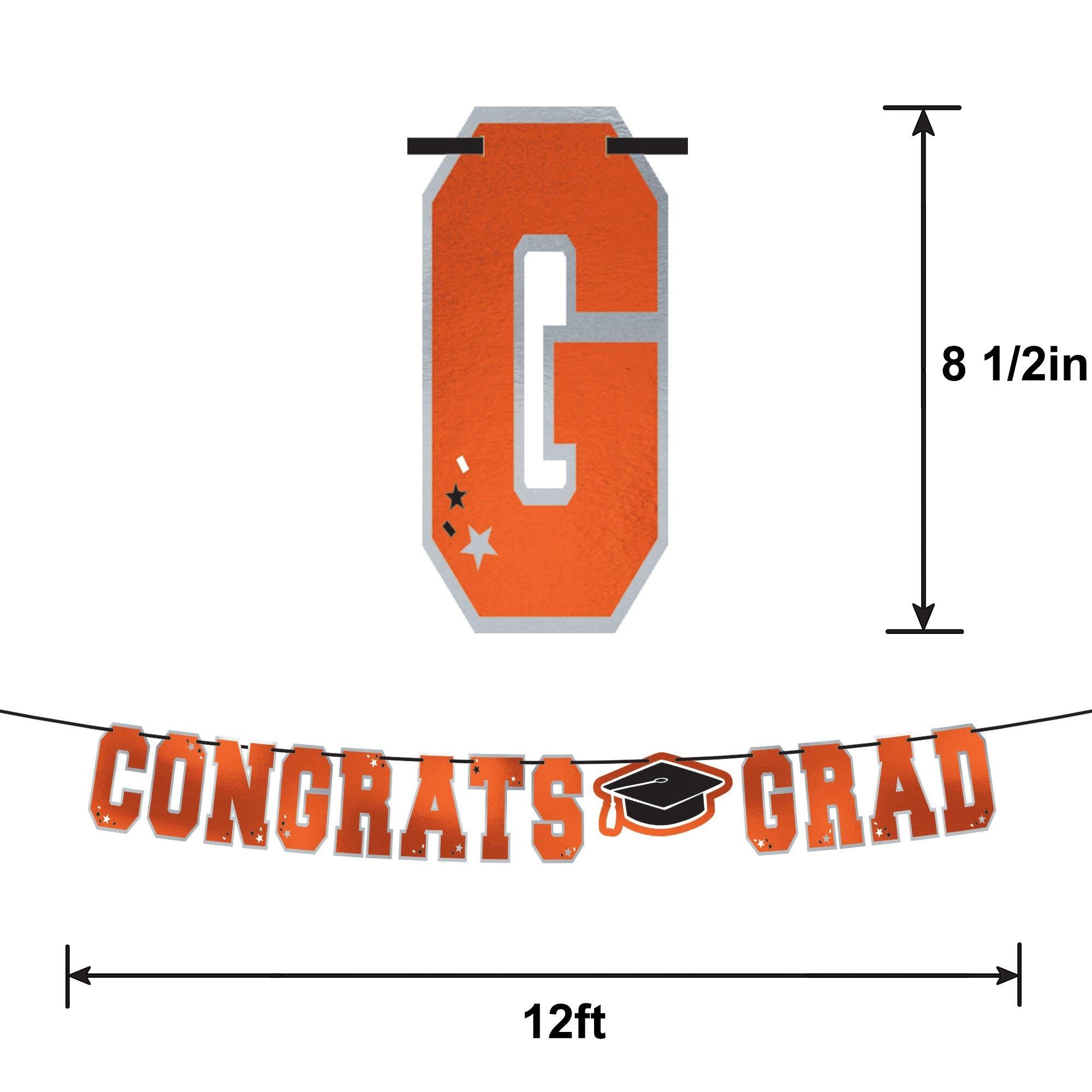 Congrats Grad Letter Banner. Assorted Colors - Image 9