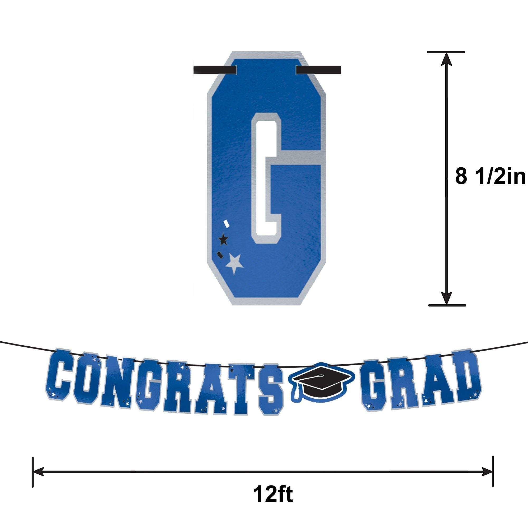 Congrats Grad Letter Banner. Assorted Colors - Image 19