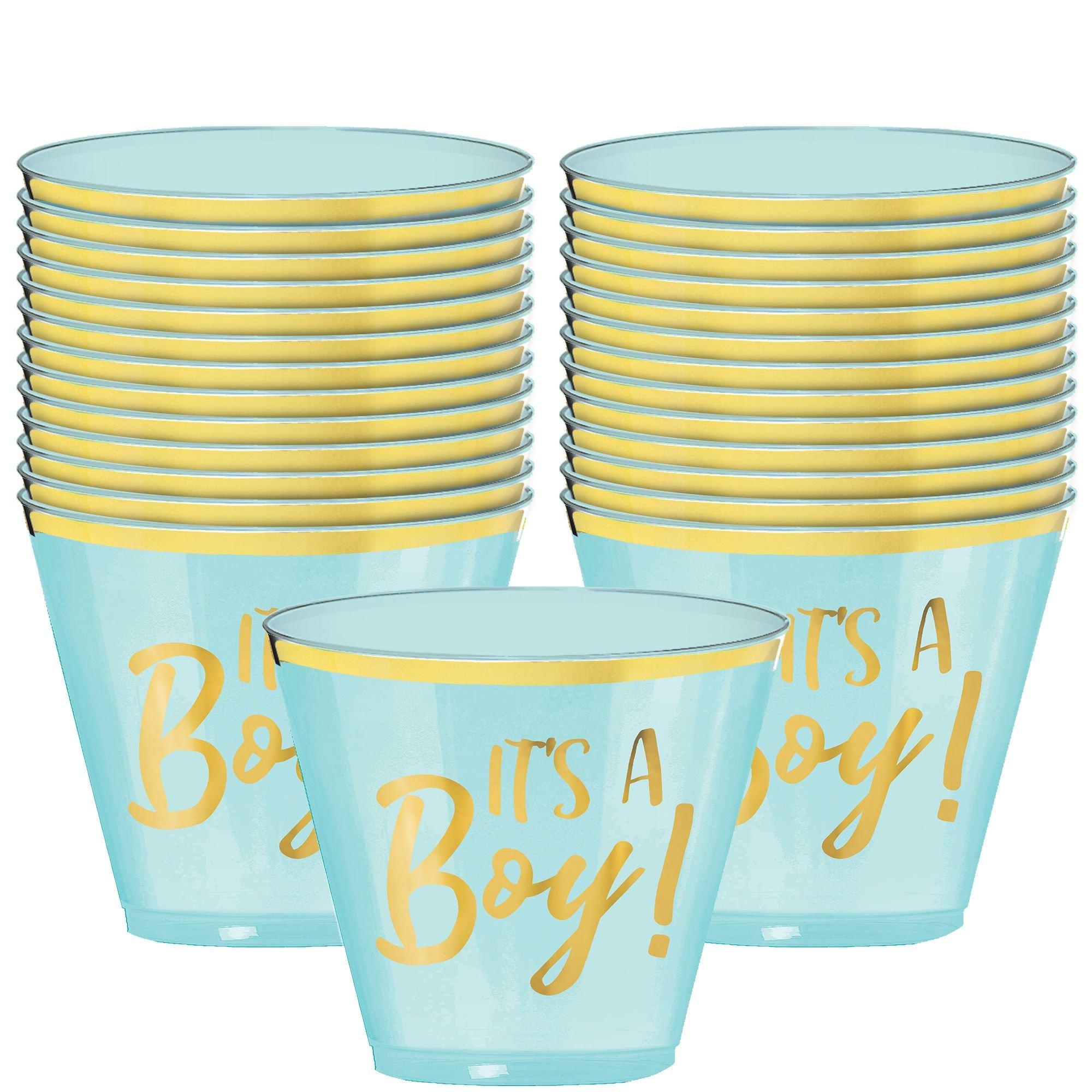 It's a Baby Plastic Cups - 9oz. 30ct. Assorted Colors - Image 2