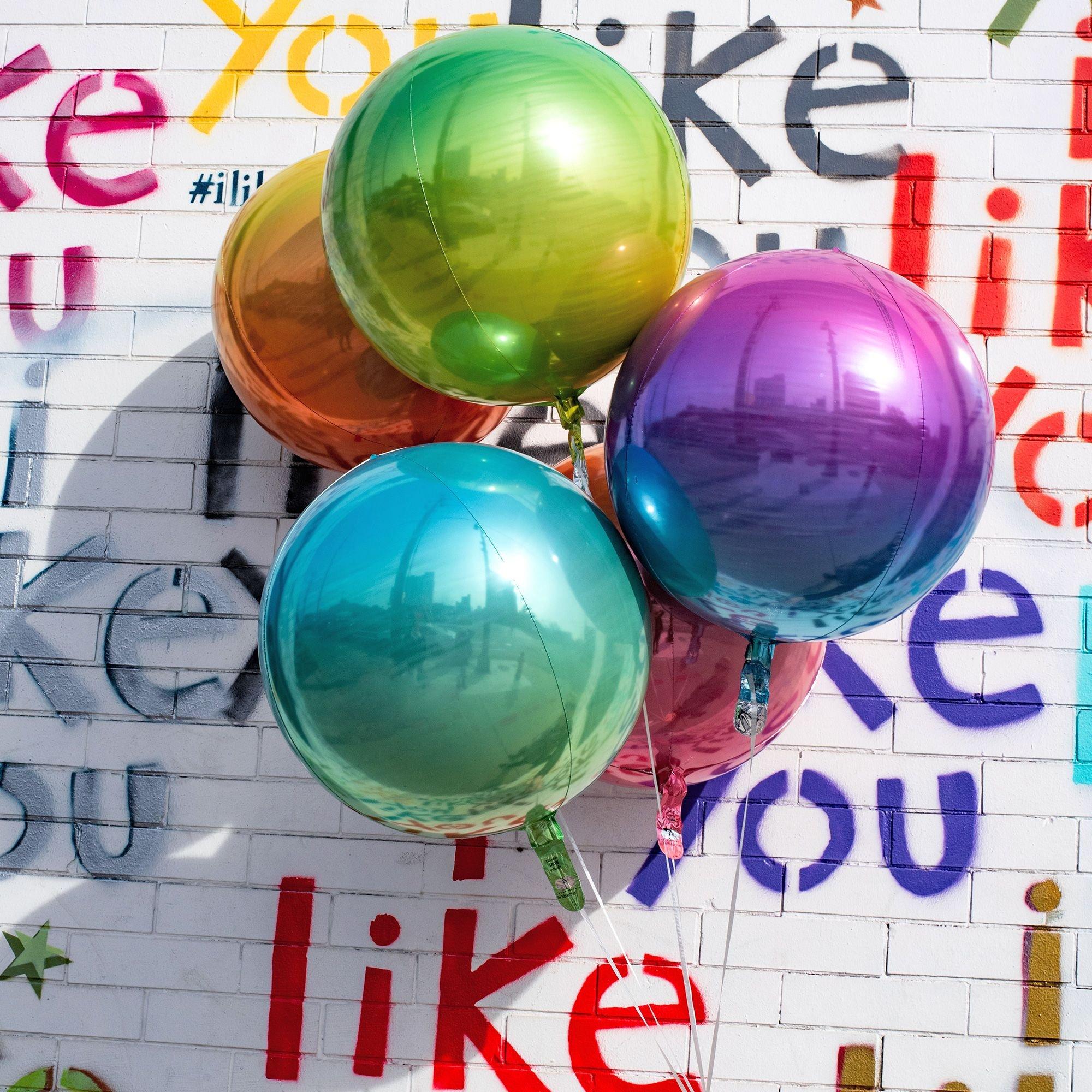 Ombre Orbz Balloon. Assorted Colors - Image 3