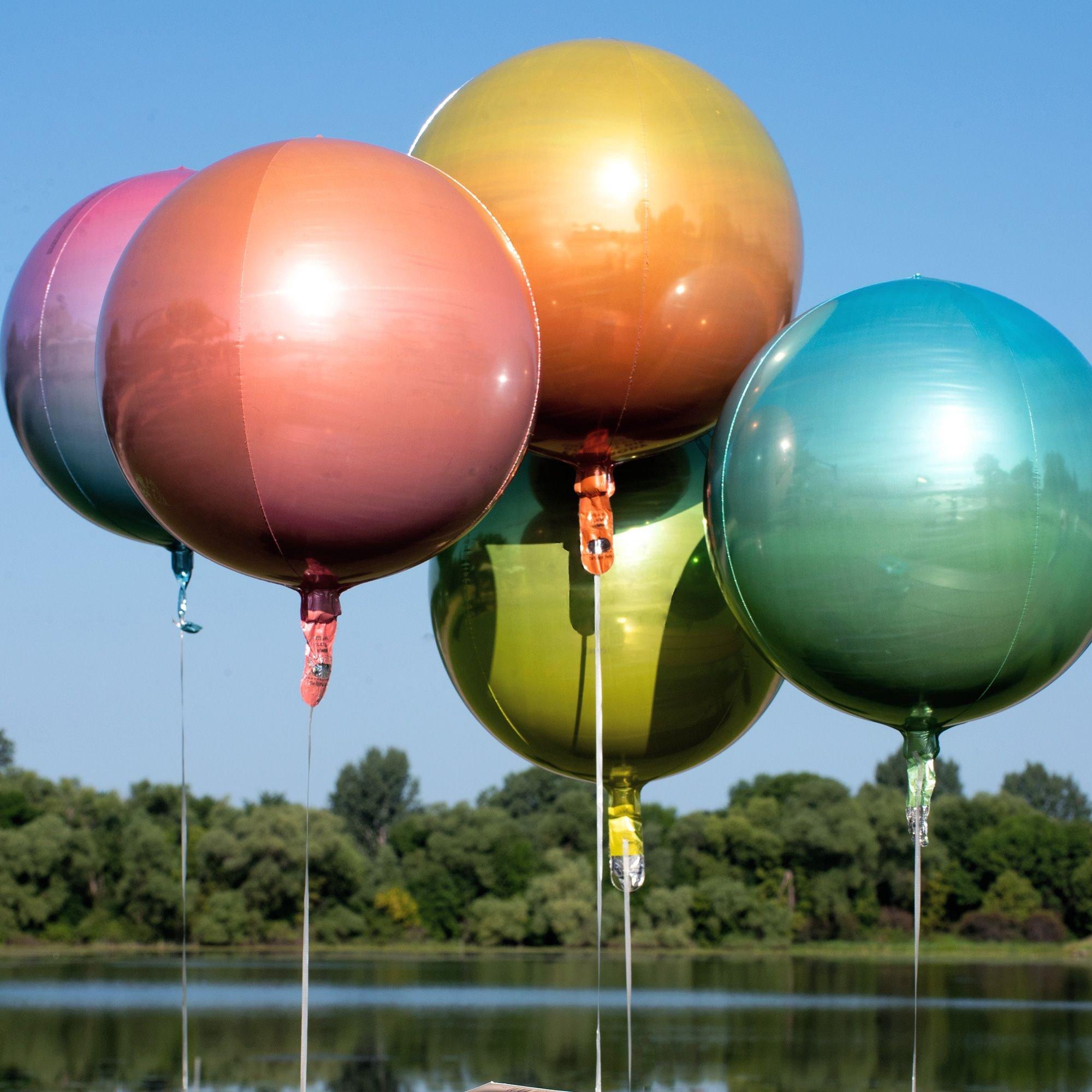 Ombre Orbz Balloon. Assorted Colors - Image 7