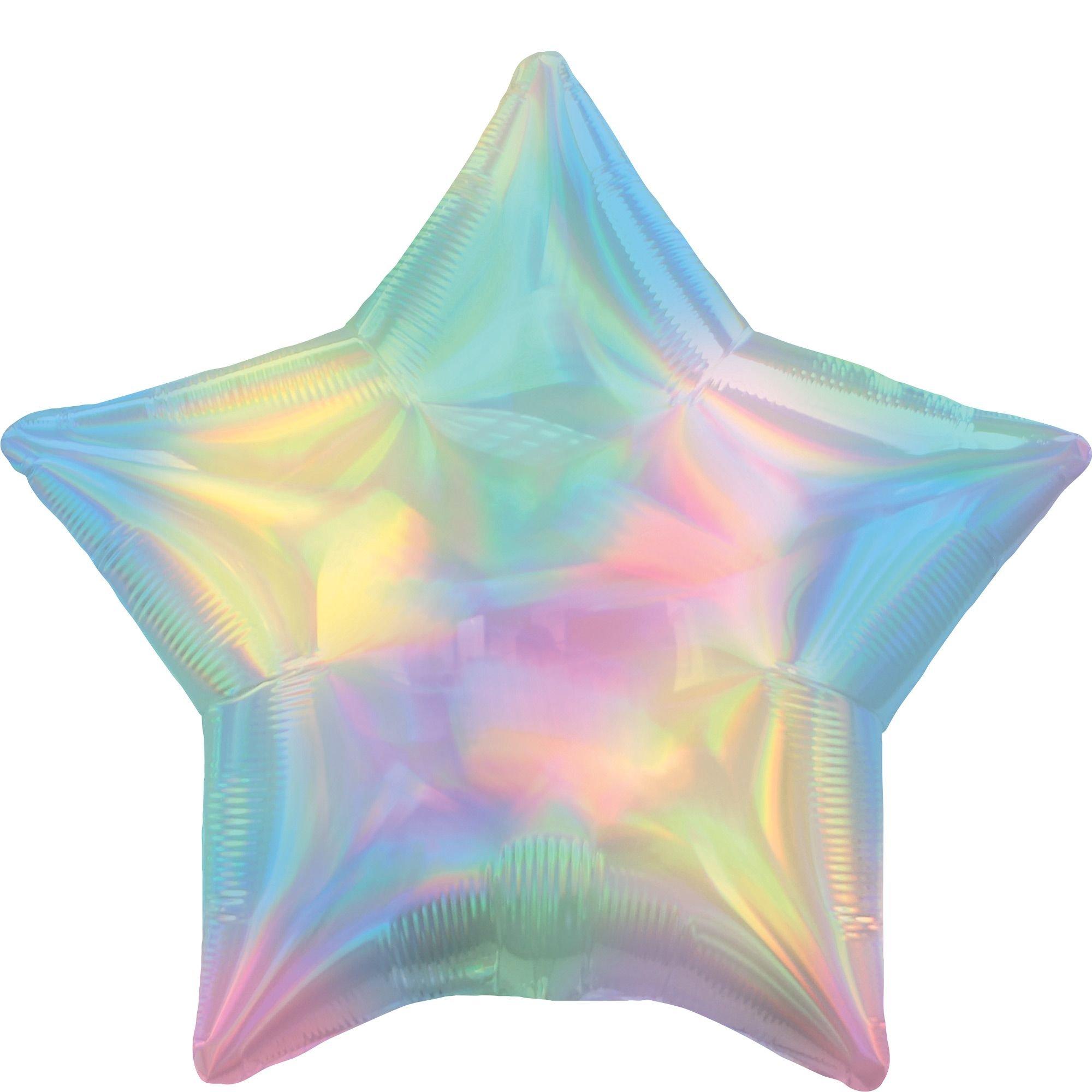 Iridescent Star Balloon. Assorted Colors - Image 2
