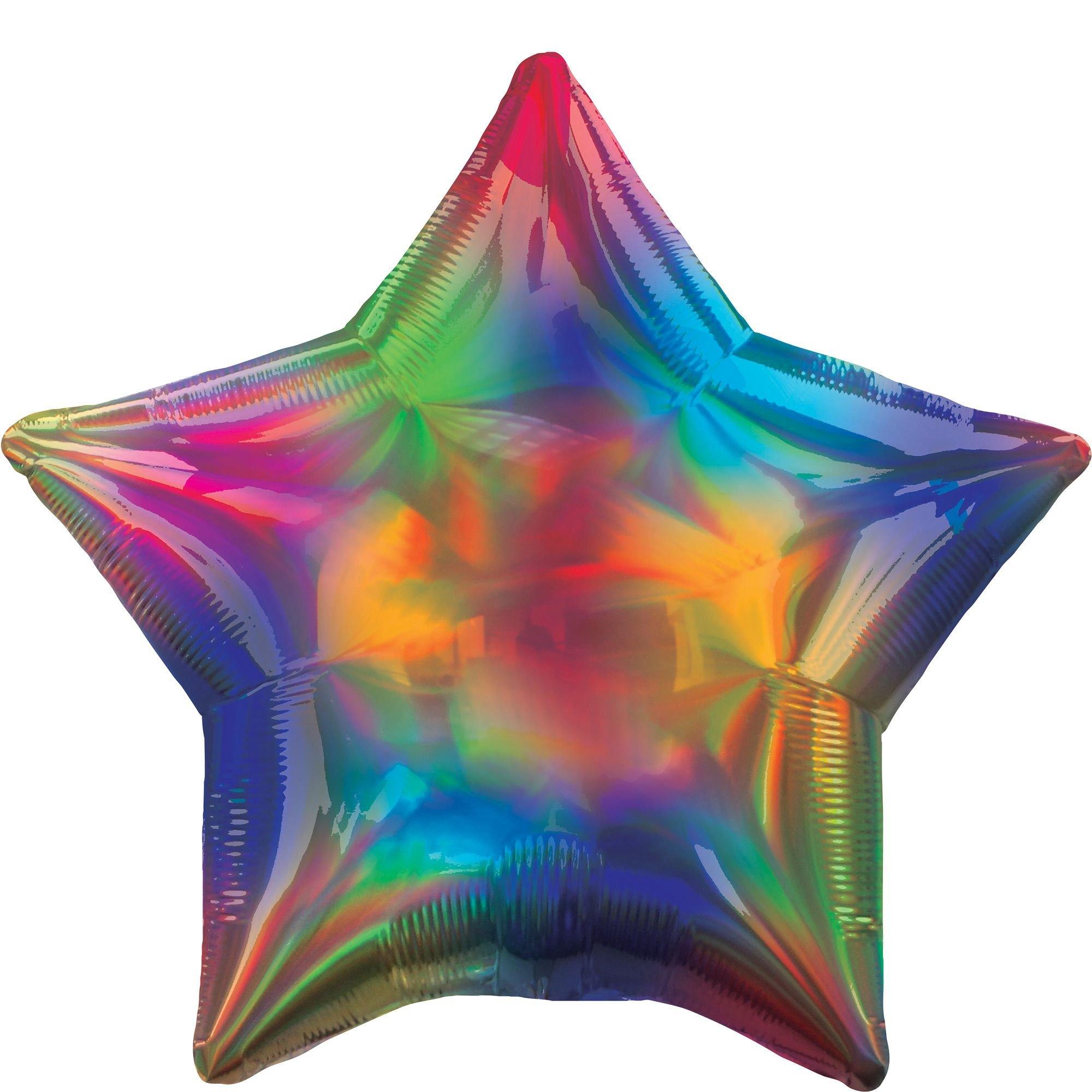 Iridescent Star Balloon. Assorted Colors - Image 5
