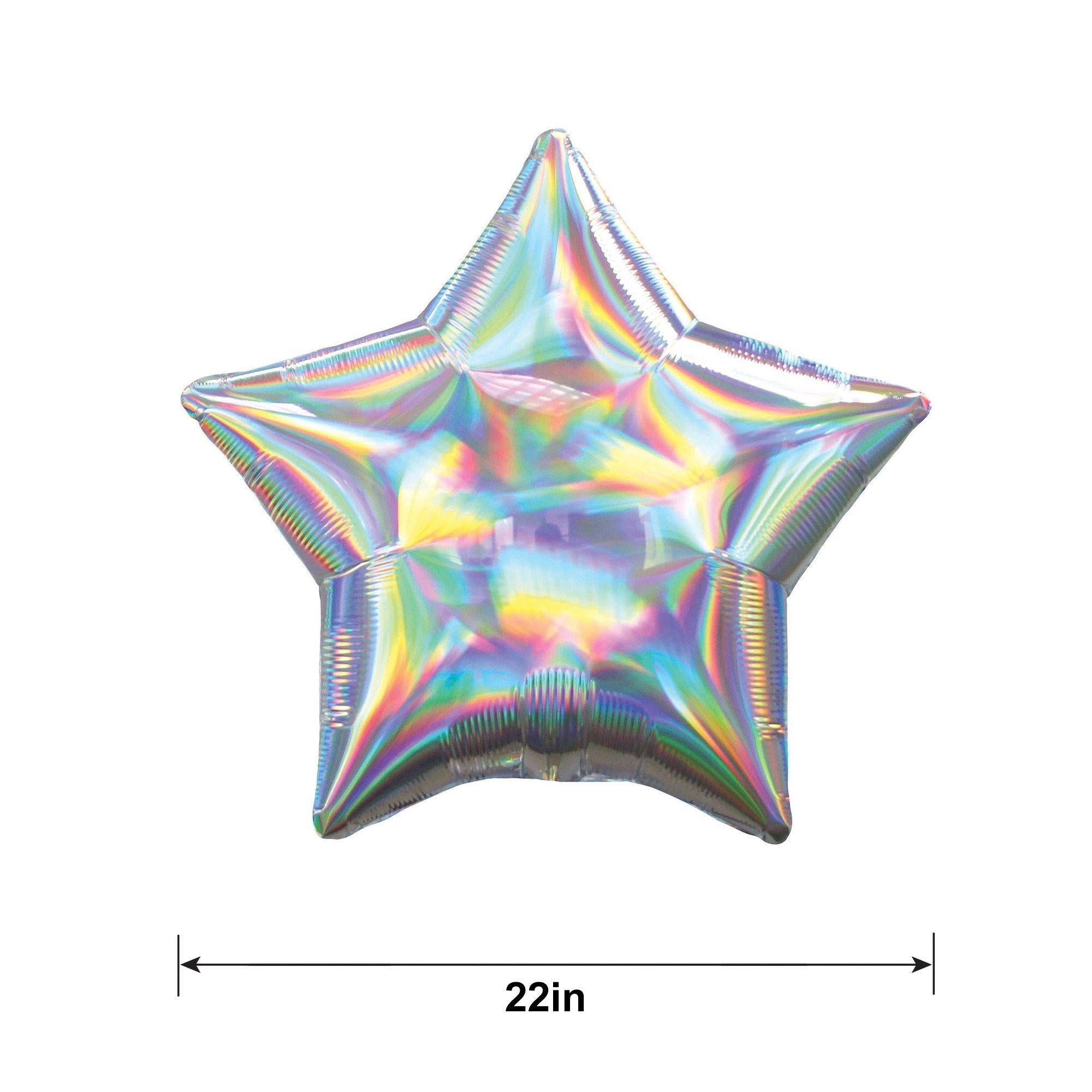 Iridescent Star Balloon. Assorted Colors - Image 10