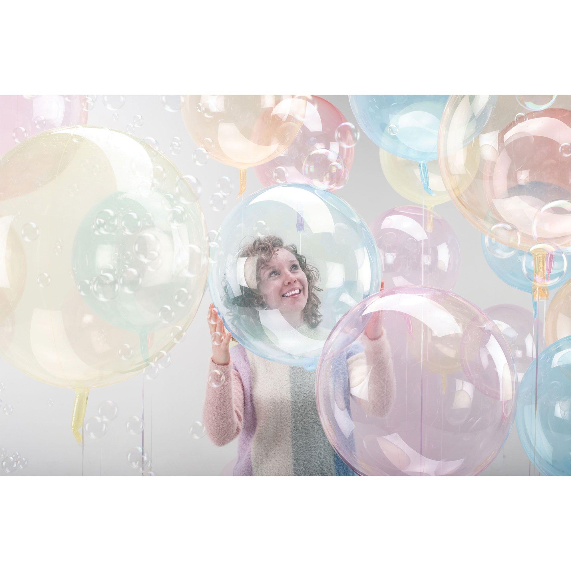Clear Plastic Balloon. 18in - Crystal Clearz. Assorted Colors - Image 2