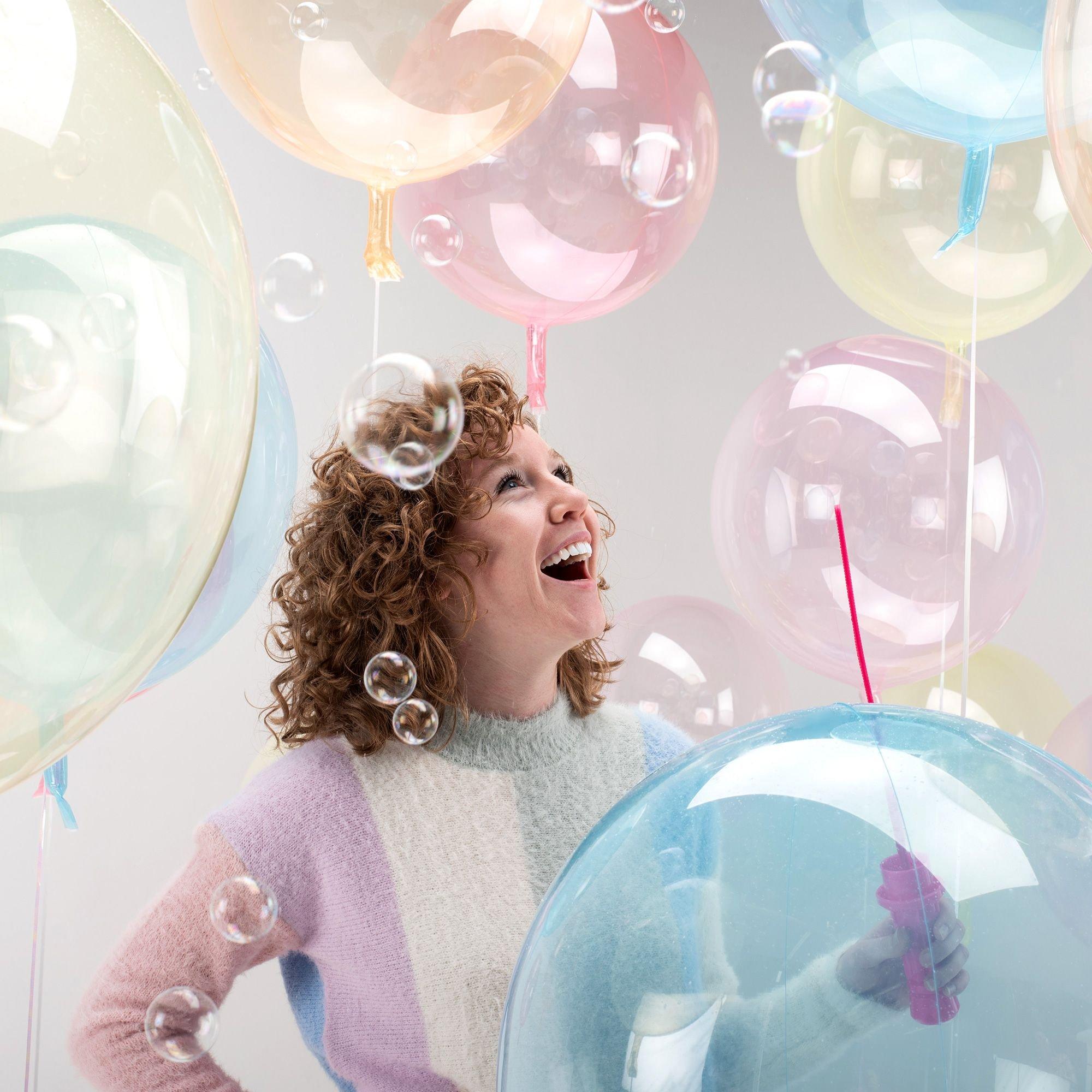 Clear Plastic Balloon. 18in - Crystal Clearz. Assorted Colors - Image 9