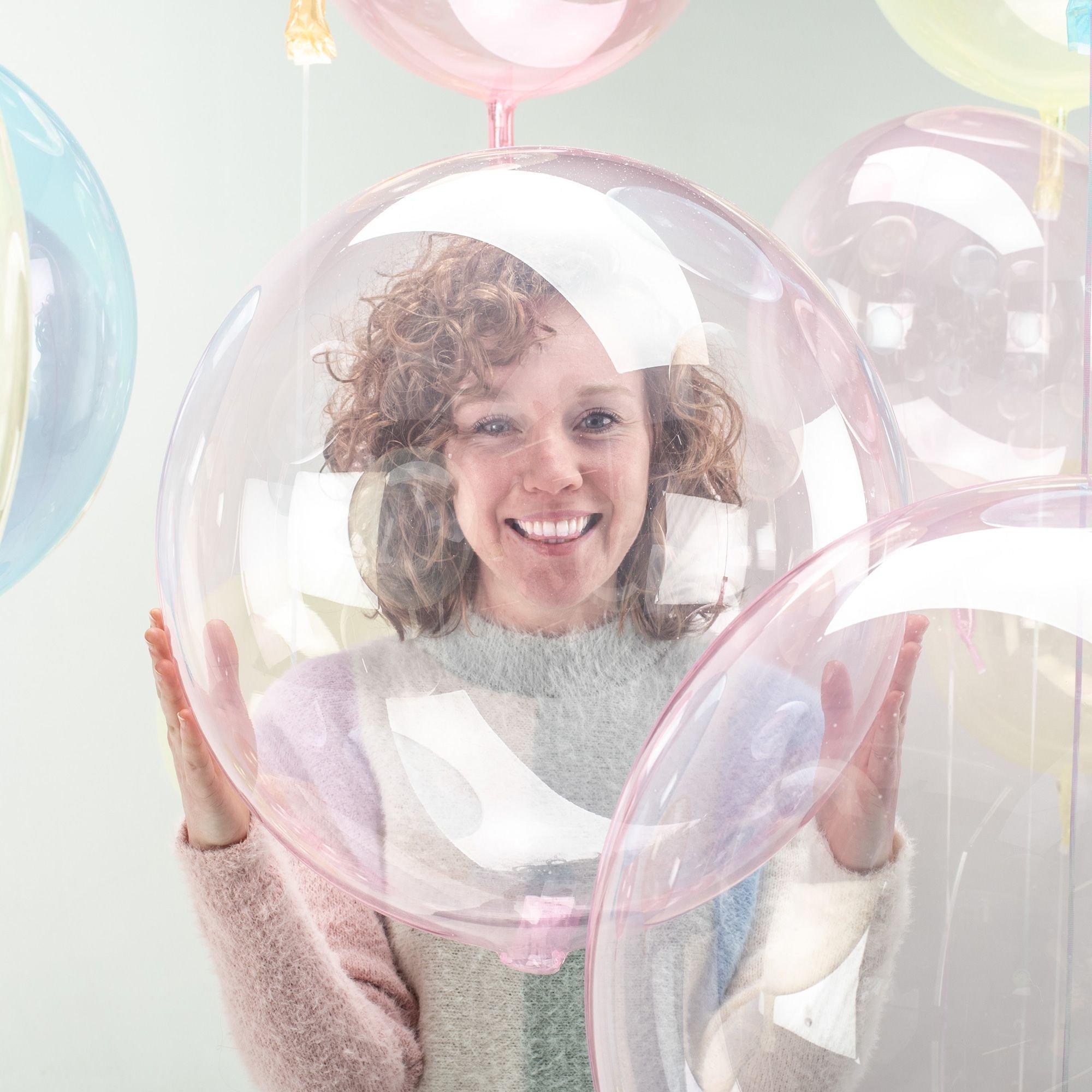 Clear Plastic Balloon. 18in - Crystal Clearz. Assorted Colors - Image 21