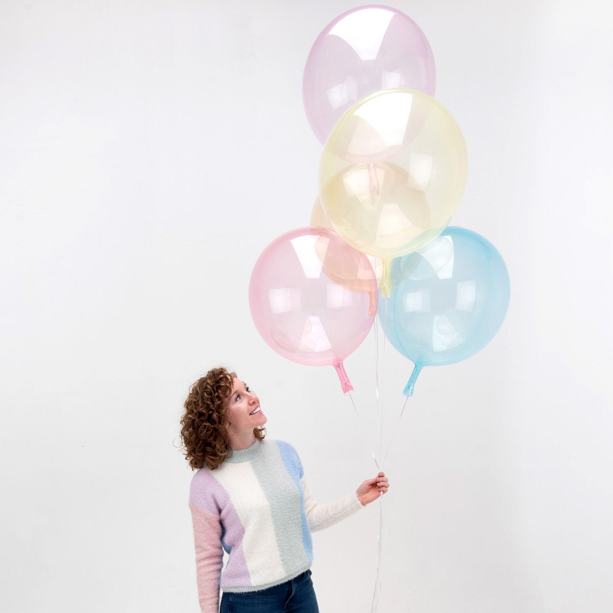 Clear Plastic Balloon. 18in - Crystal Clearz. Assorted Colors - Image 22