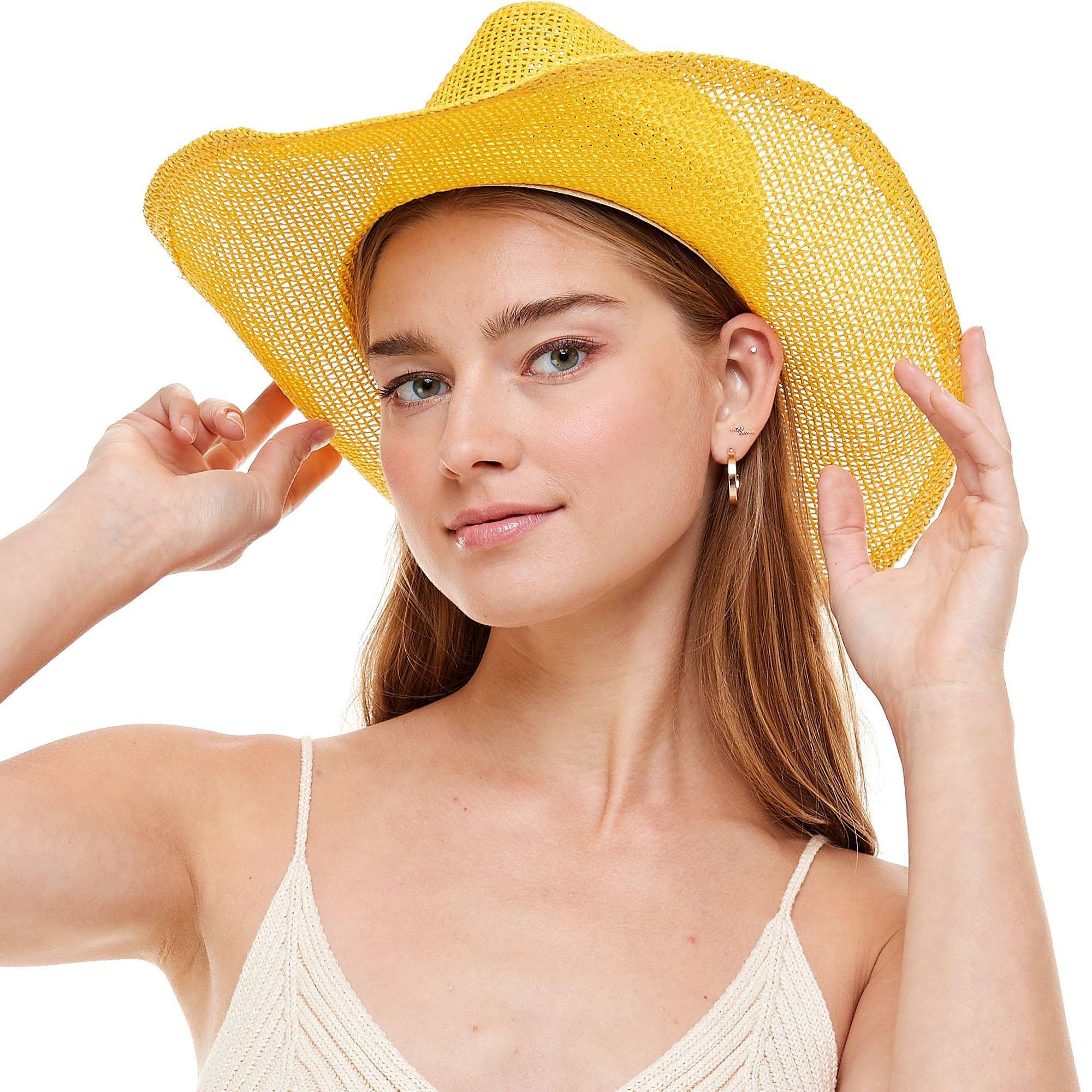Burlap Cowboy Hat. Assorted Colors - Image 2