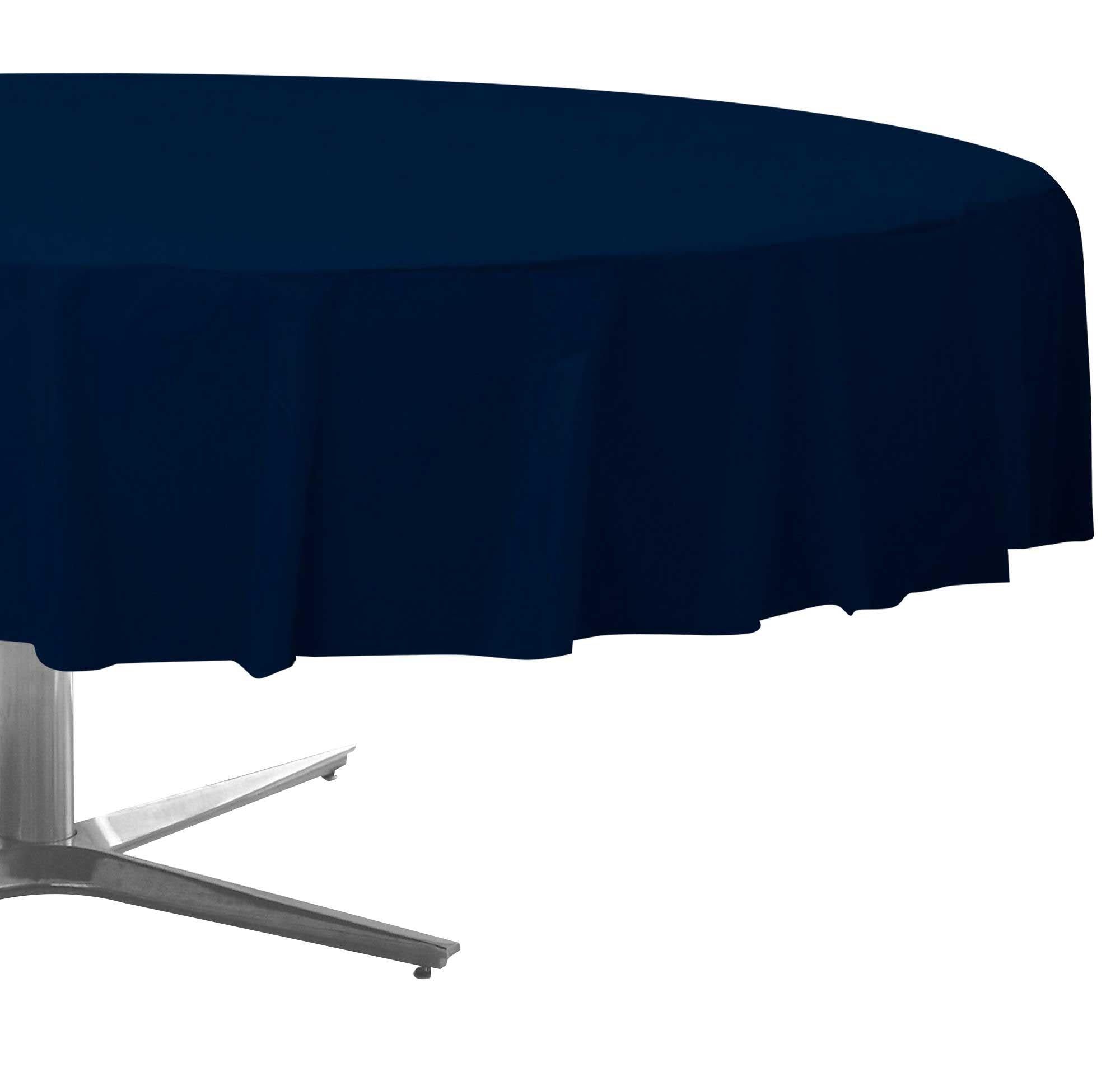 Round Plastic Table Cover. 84in. Assorted Colors - Image 10