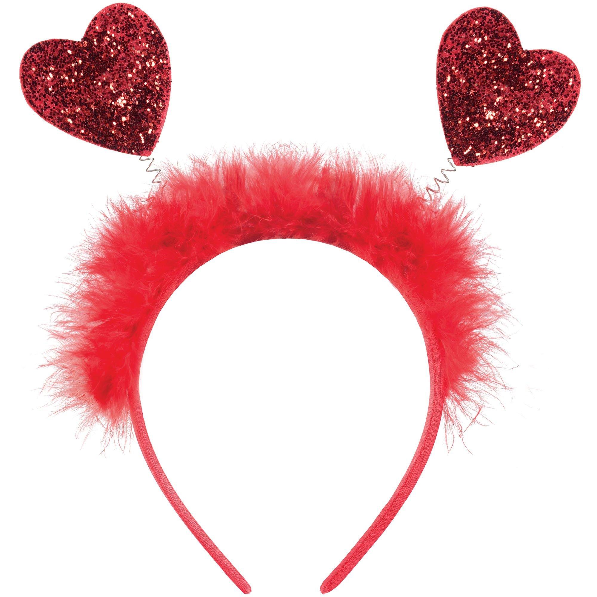 Glitter Heart Valentine's Day Head Bopper. Assorted Colors - Image 4