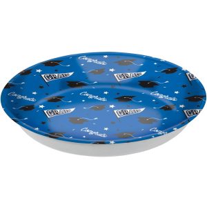 Congrats Grad Plastic Bowl. 13.75in. Assorted Colors