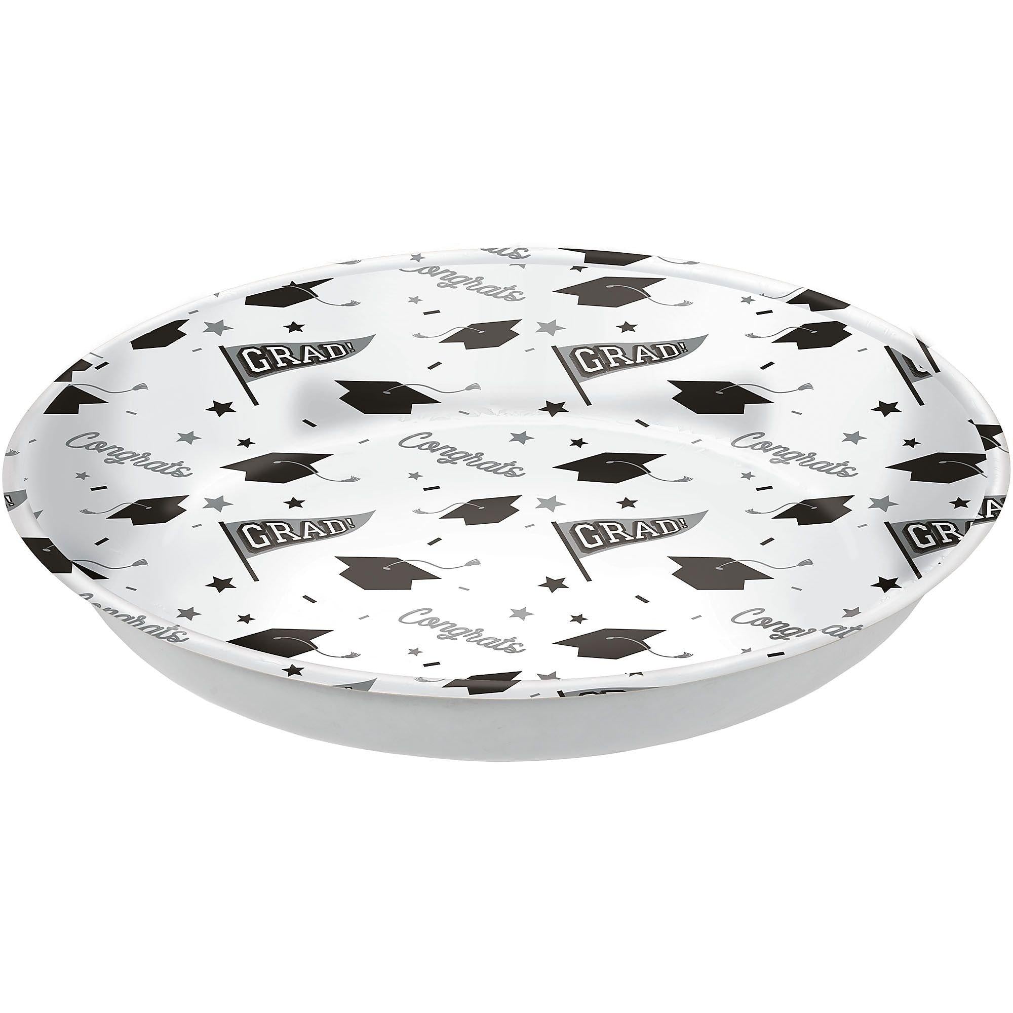 Congrats Grad Plastic Bowl. 13.75in. Assorted Colors - Image 4