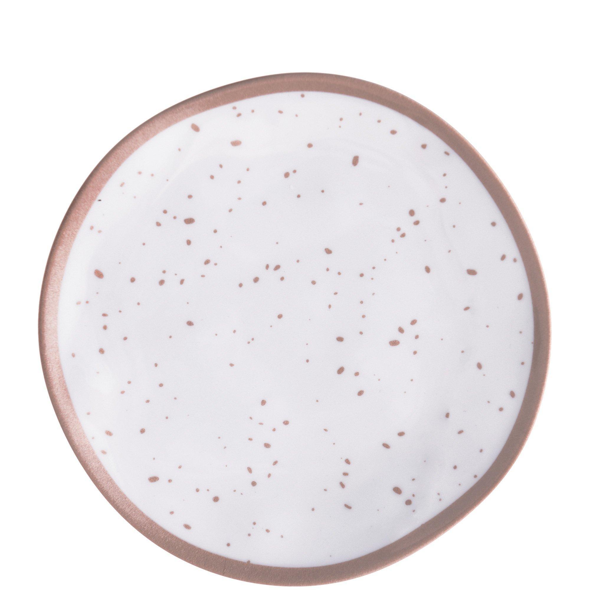 White With Speckles Melamine Dessert Plate. 8.3in. Assorted Colors - Image 4