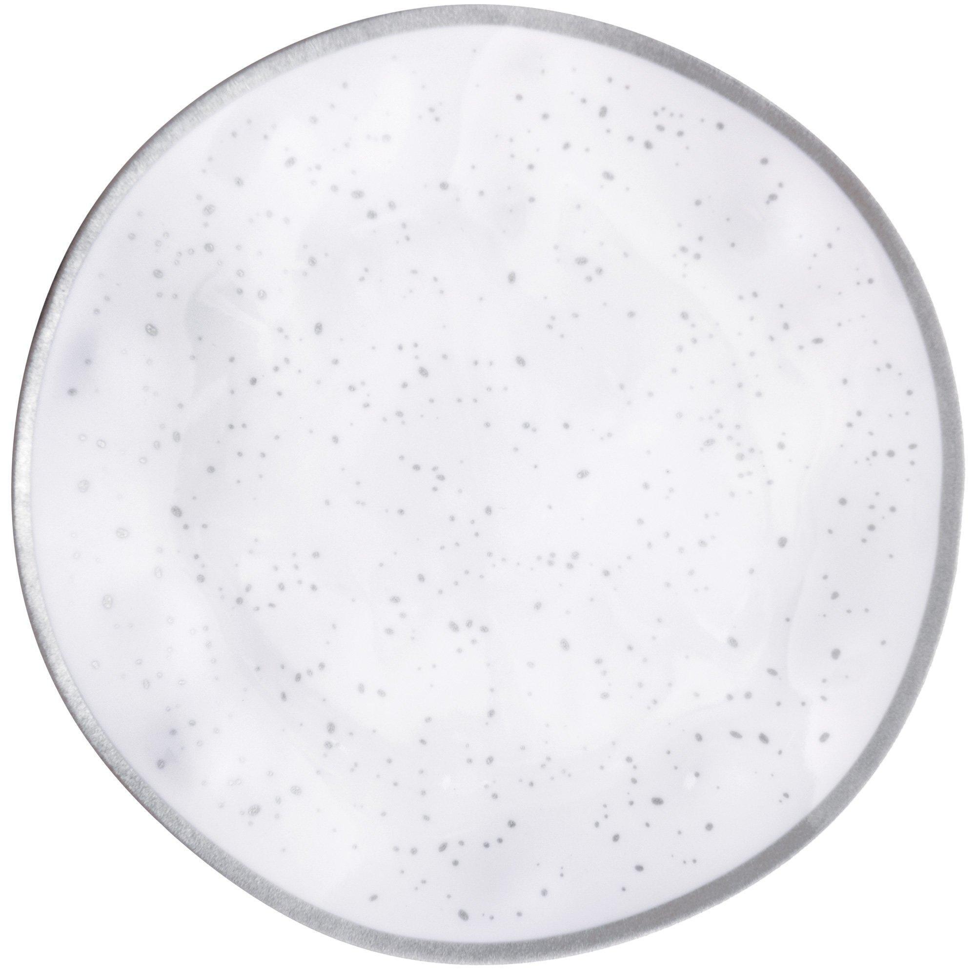 White With Speckles Melamine Dinner Plate. 10.5in. Assorted Colors - Image 6