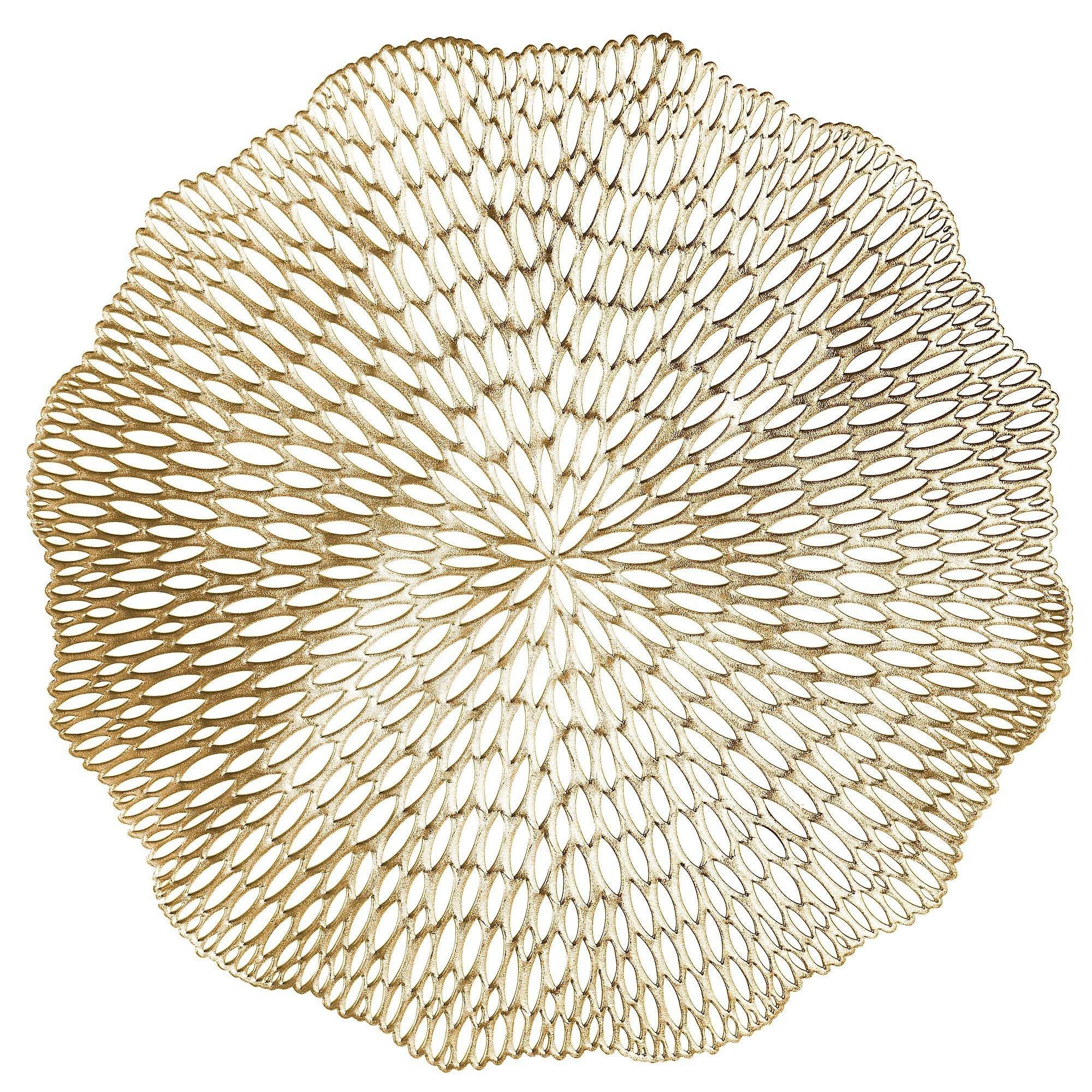 Metallic Blossom Premium Vinyl Placemats. 14.5in. 4ct. Assorted Colors - Image 2
