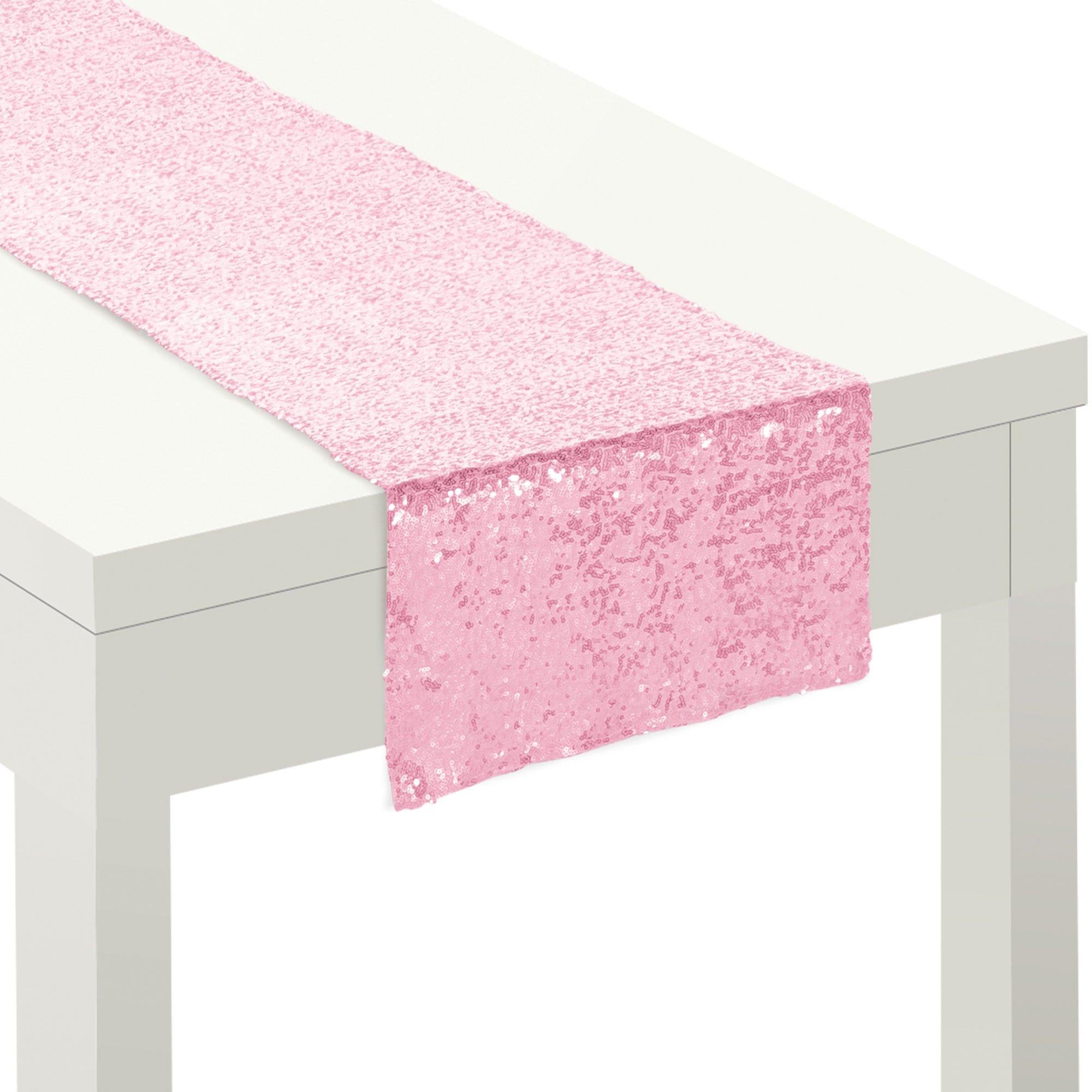Sequin Table Runner. 13in x 72in - Oh Baby!. Assorted Colors - Image 5