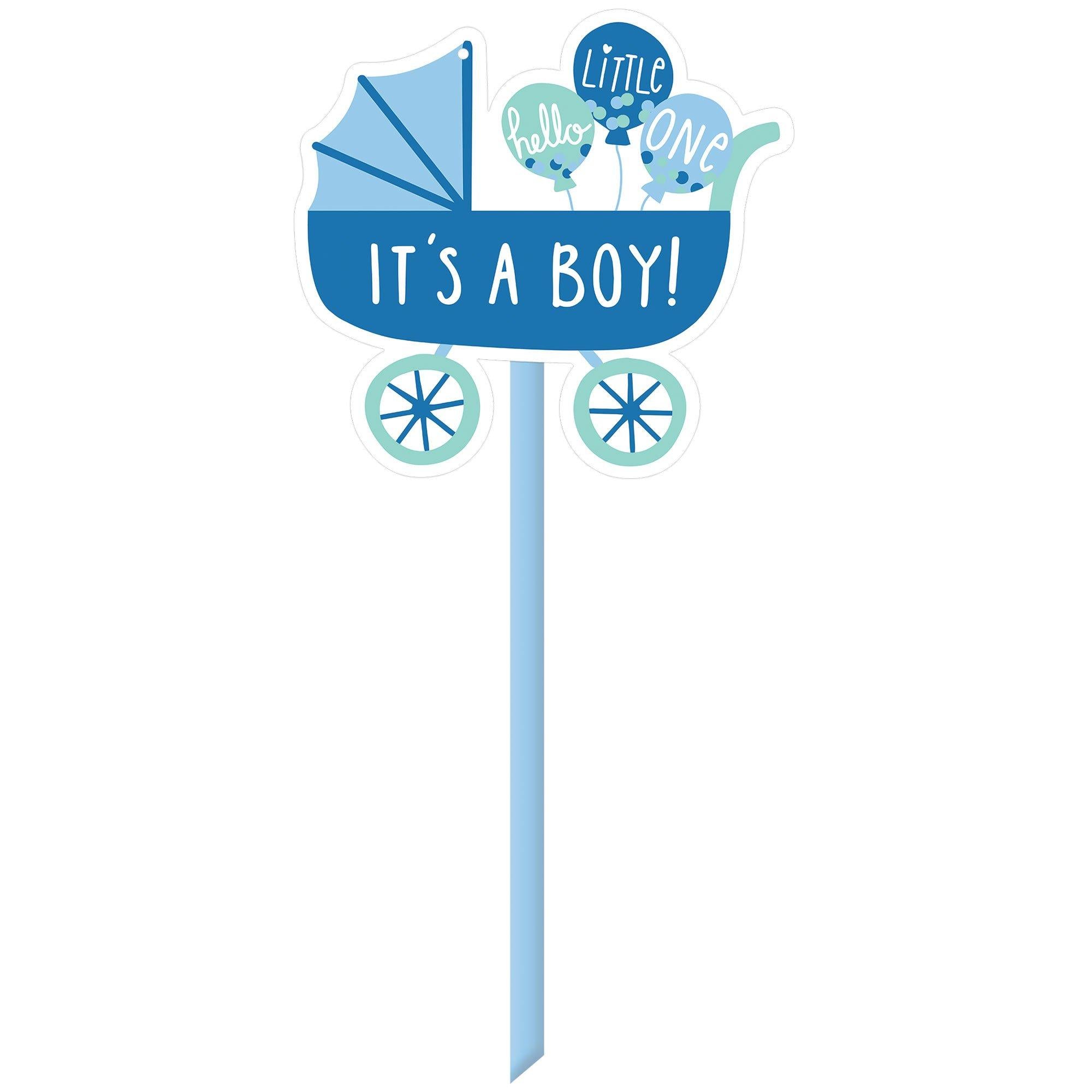 Oh Baby! Carriage Baby Shower Plastic Yard Sign. 15in x 25in. Assorted Colors - Image 3