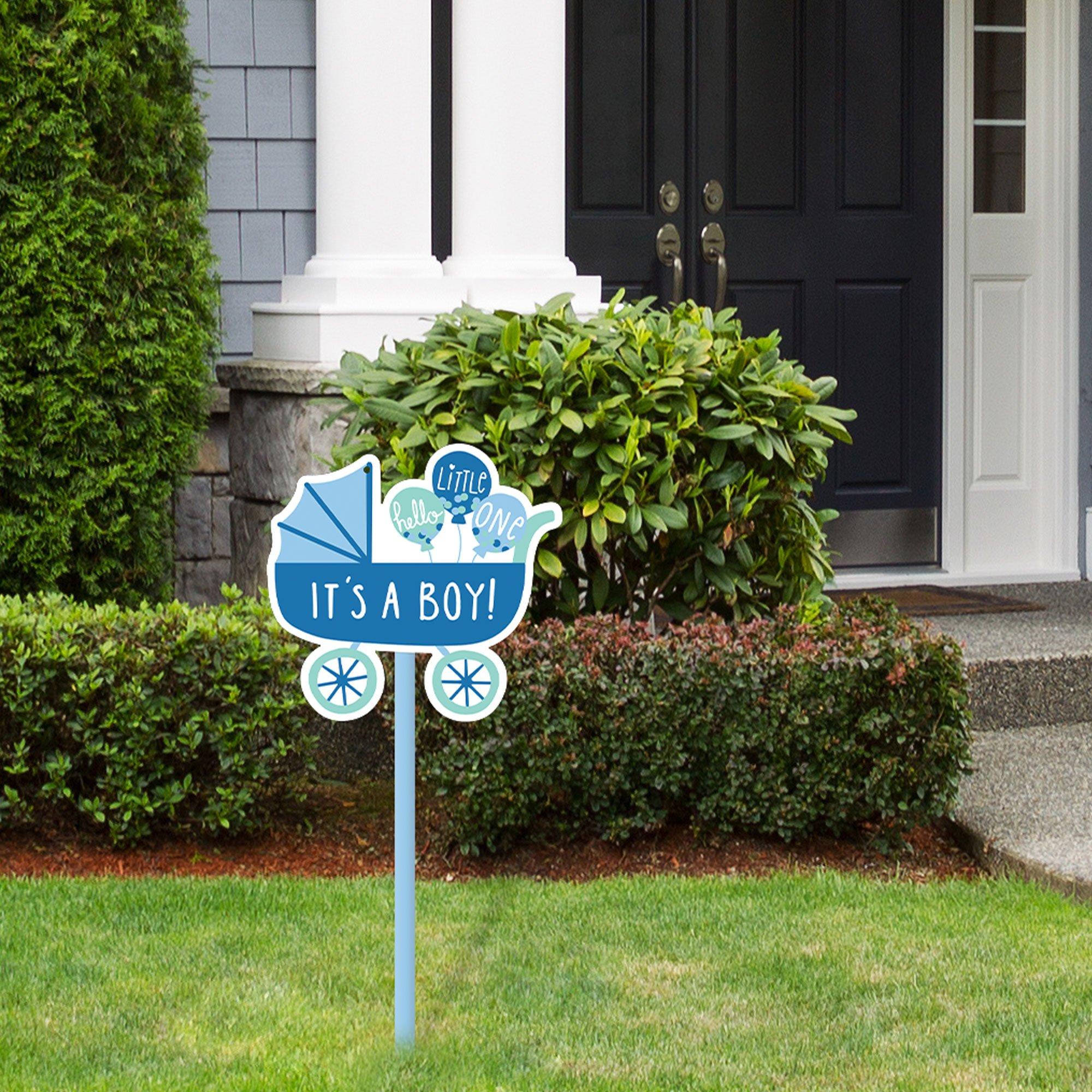 Oh Baby! Carriage Baby Shower Plastic Yard Sign. 15in x 25in. Assorted Colors - Image 4