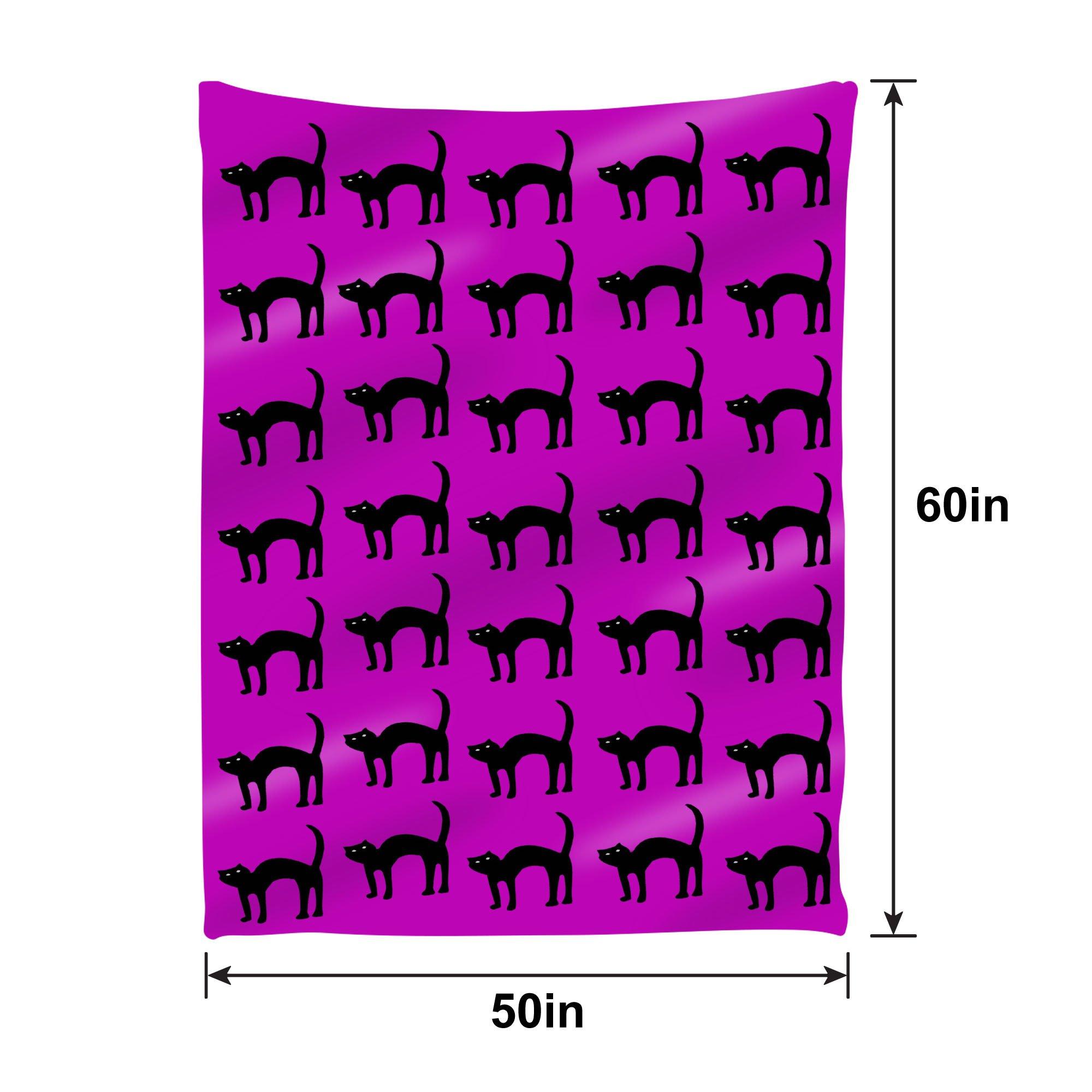 Halloween Fleece Blanket. 60in x 50in. Assorted Colors - Image 13