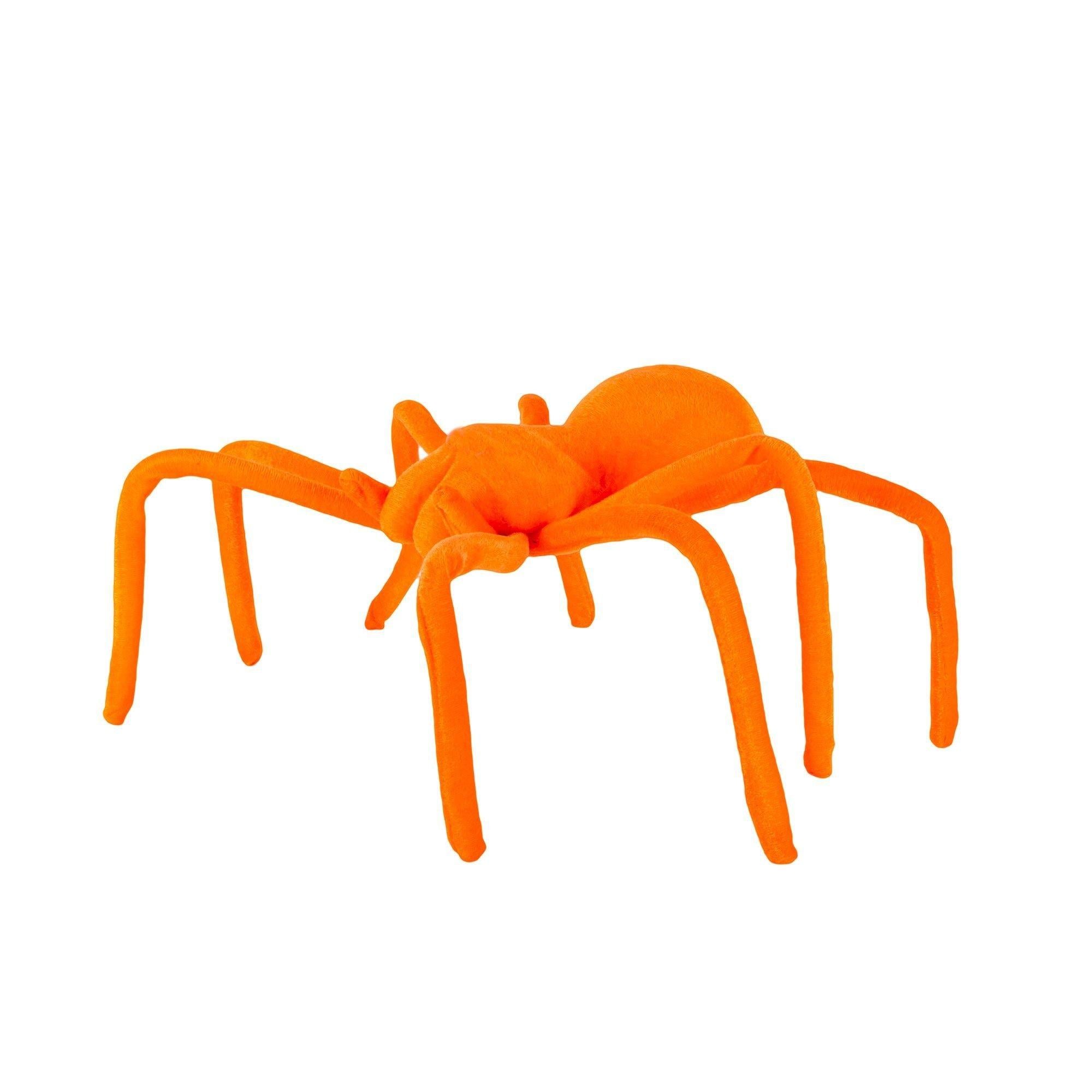 Neon Black Light Reactive Fabric Spider. 22.8in. Assorted Colors