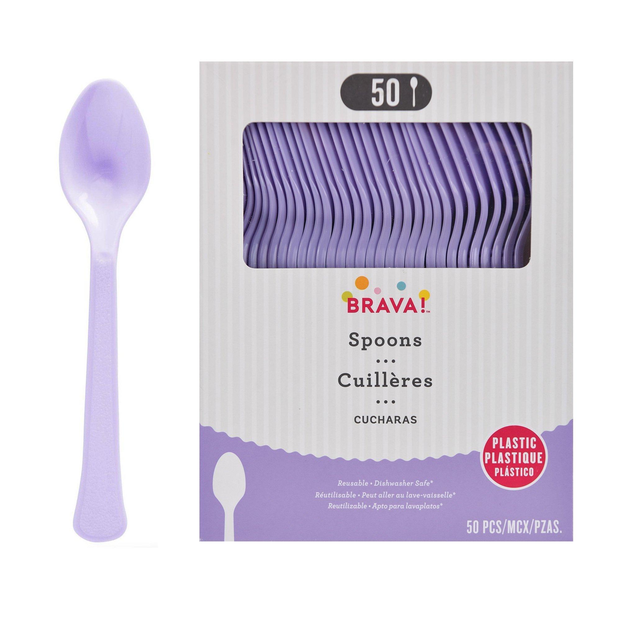 Plastic Spoons. Assorted Colors - Image 8