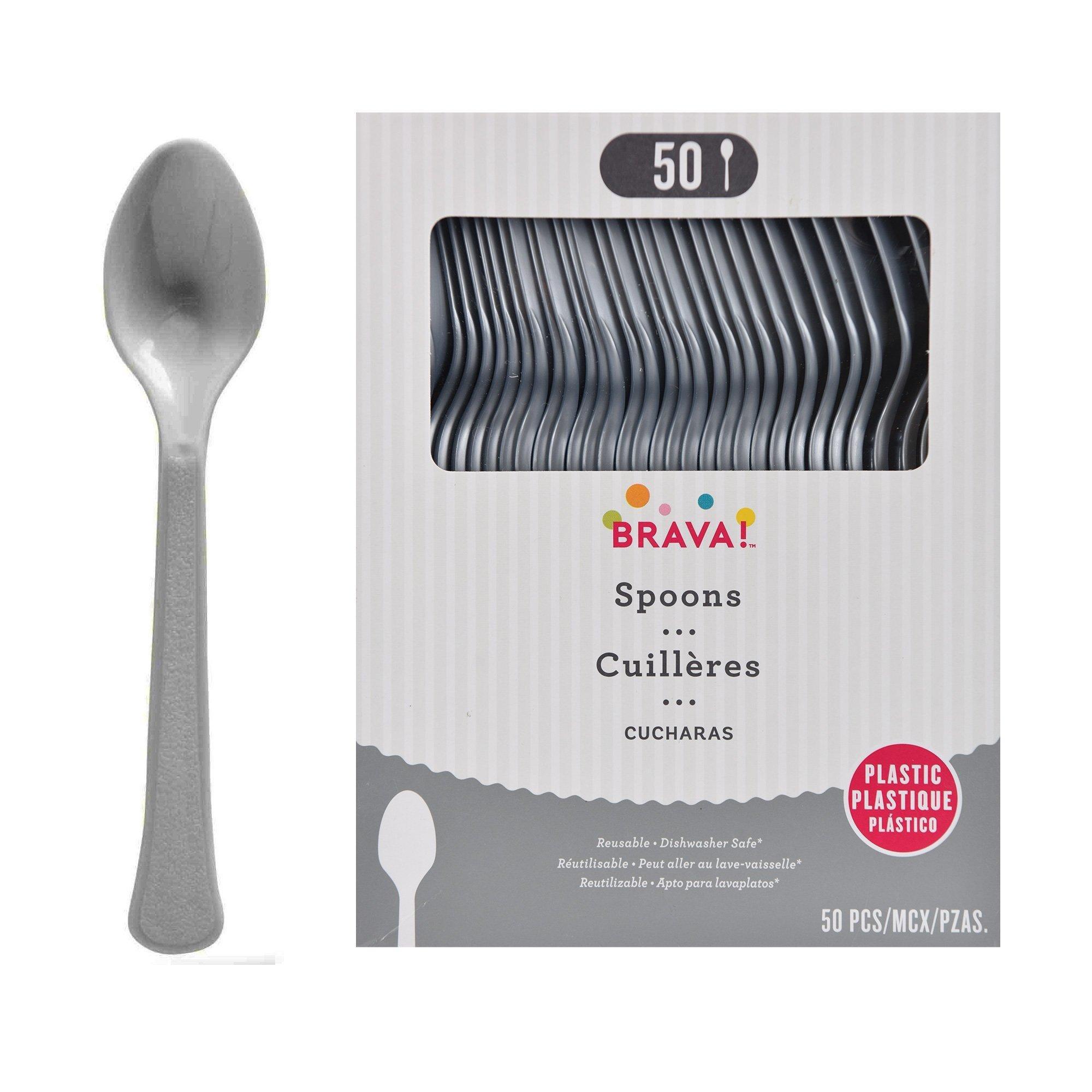 Plastic Spoons. Assorted Colors - Image 16