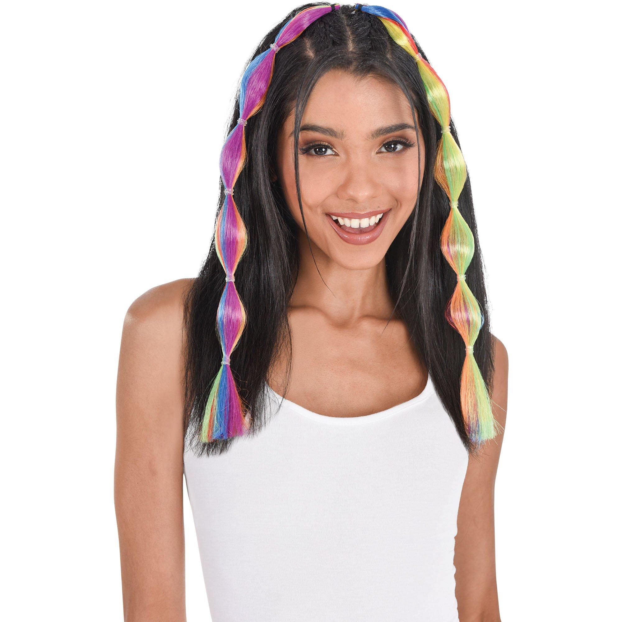 Bubble Braid Hair Extensions. 2pc. Assorted Colors - Image 5