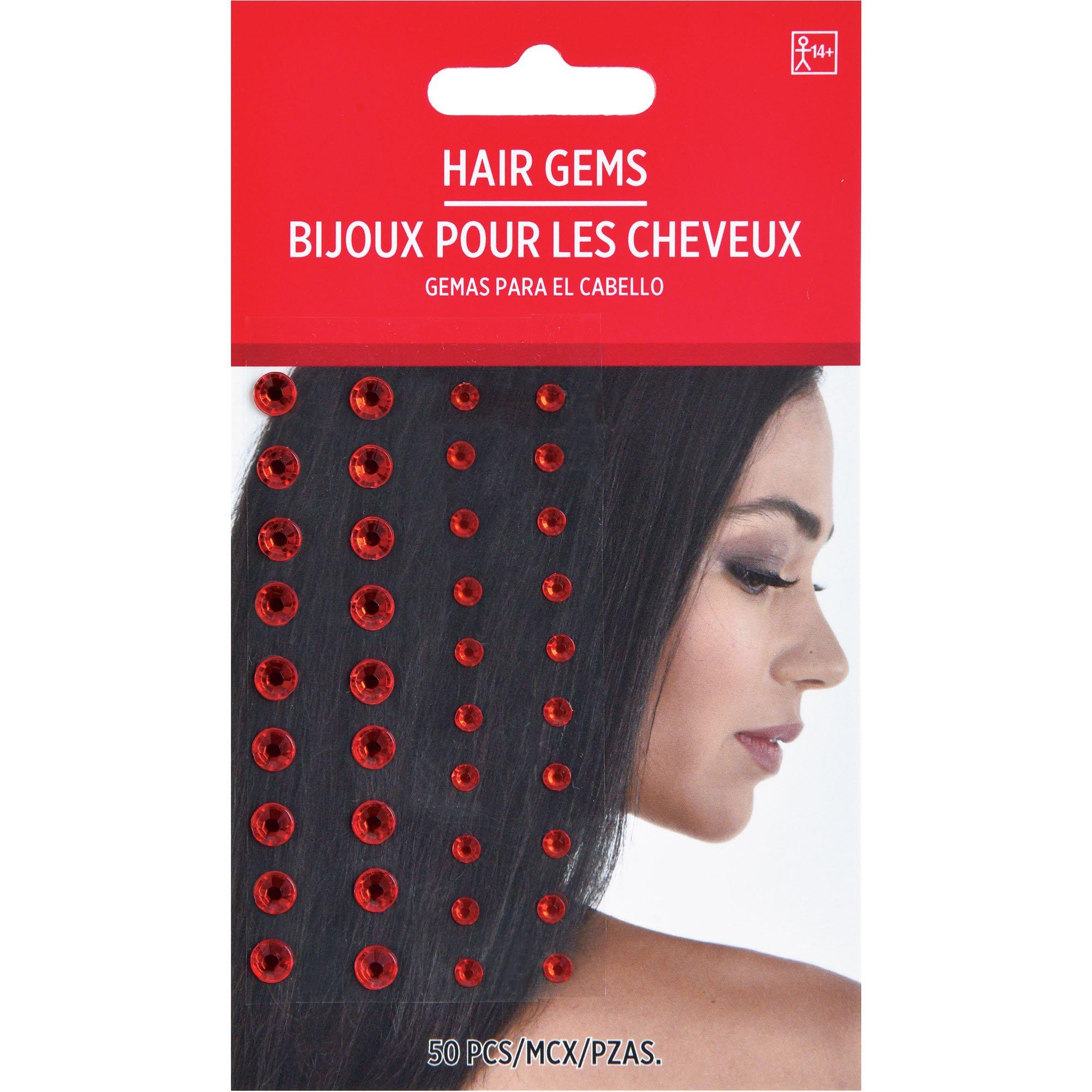 Hair Gems. 50pc. Assorted Colors - Image 7