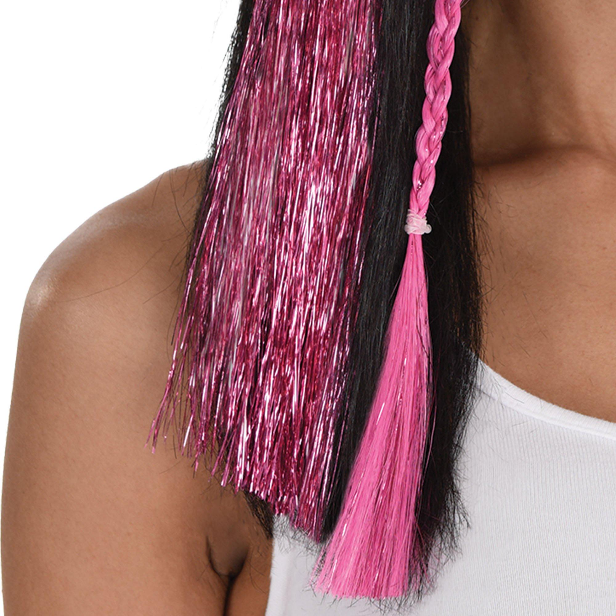 Tinsel Hair Extensions. 3pc. Assorted Colors - Image 5