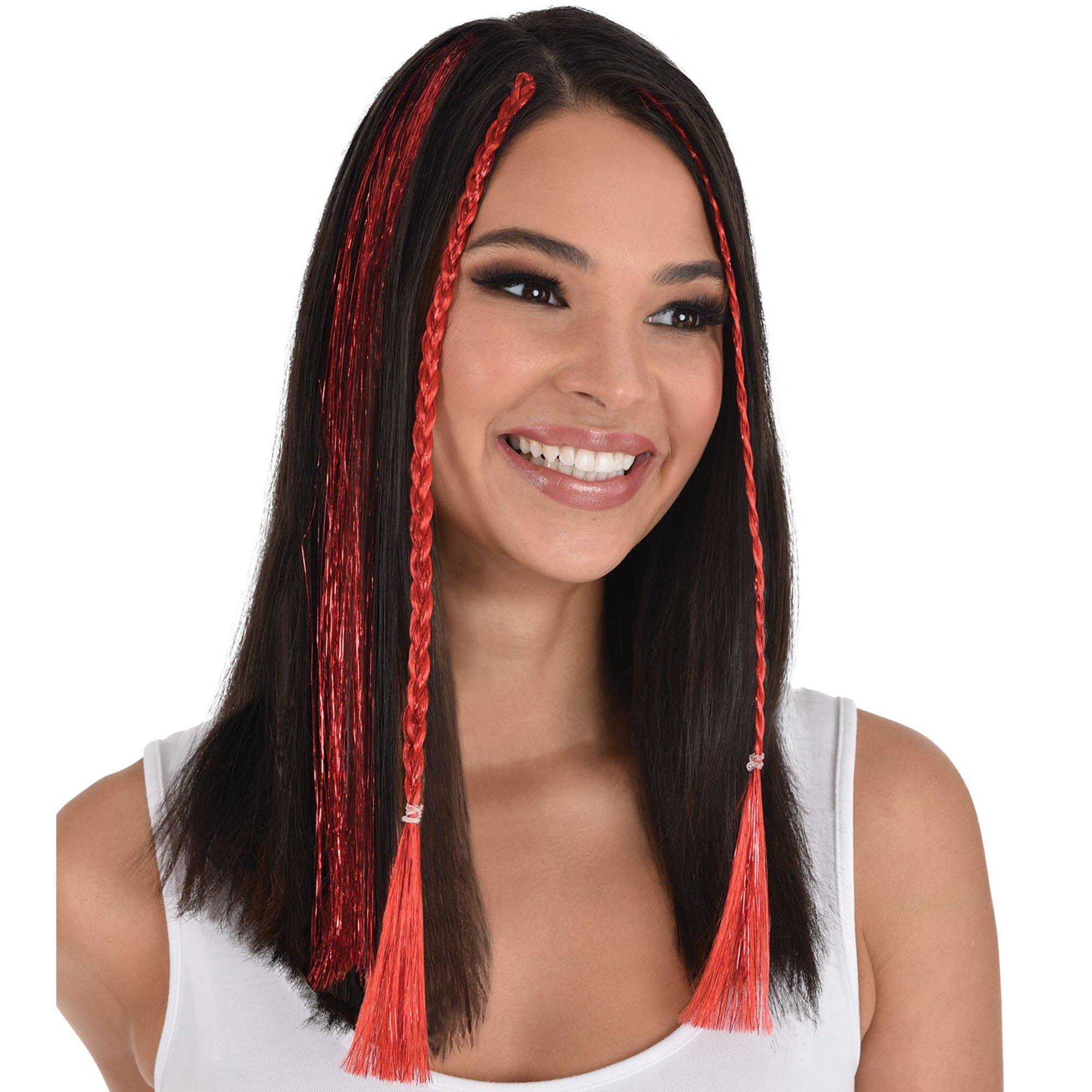 Tinsel Hair Extensions. 3pc. Assorted Colors - Image 14