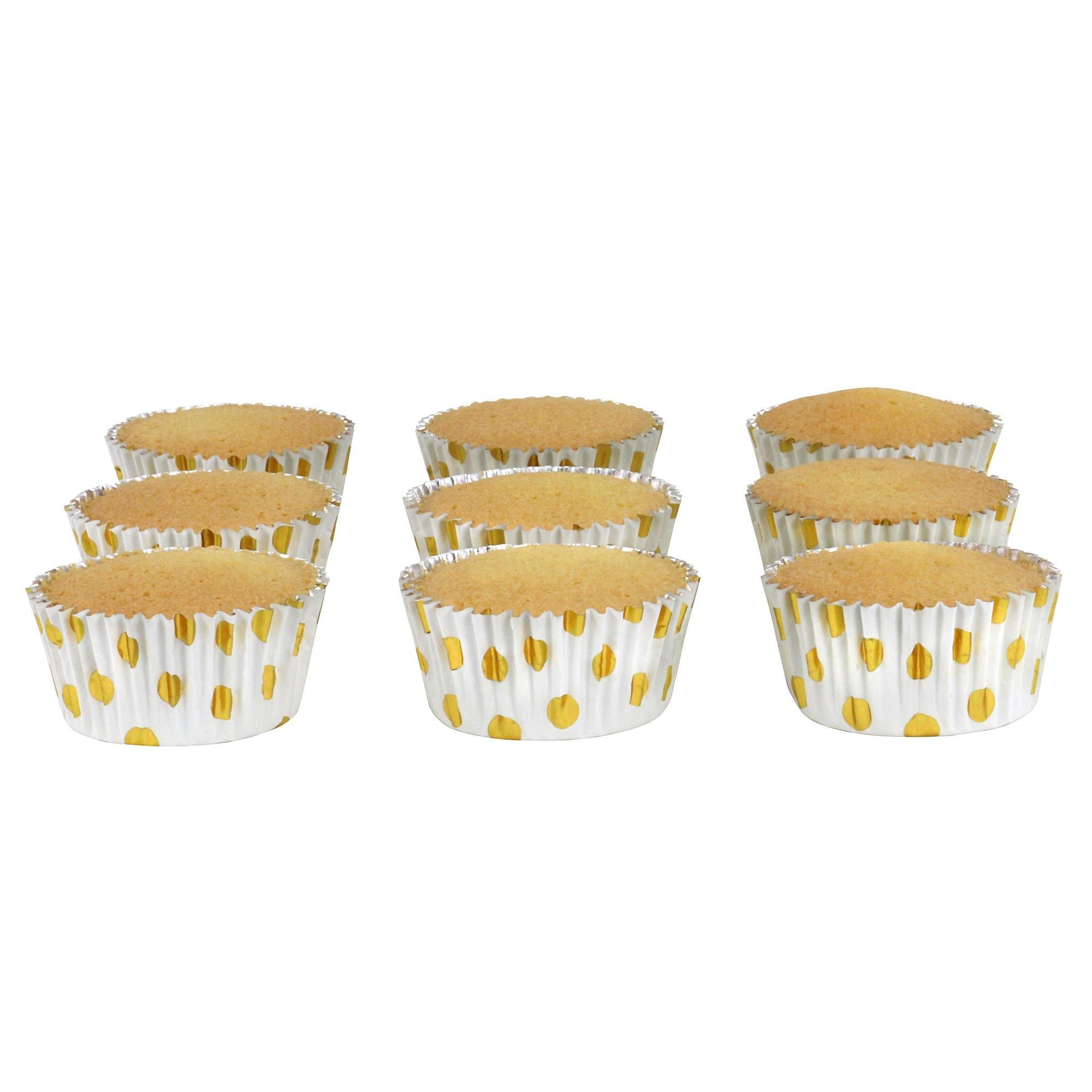 PME Polka Dot Foil-Lined Cupcake Cases. 2in. 30ct. Assorted Colors - Image 3
