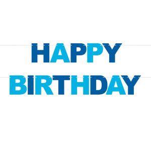 Bold Happy Birthday Banner. Assorted Colors