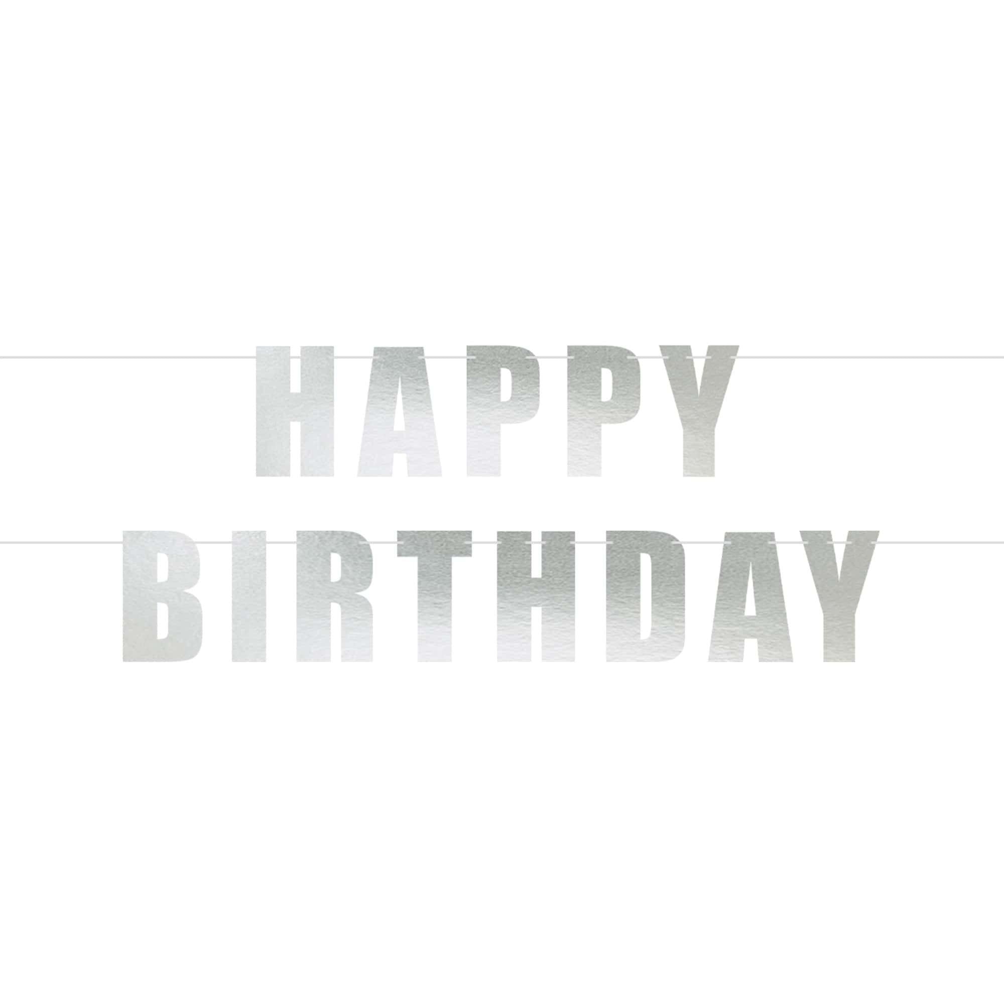 Bold Happy Birthday Banner. Assorted Colors - Image 4