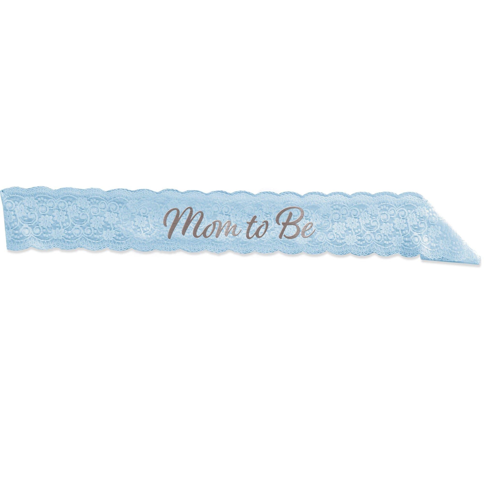 Pink Lace Mom to Be Sash. 28.5in. Assorted Colors - Image 2
