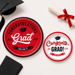 School Spirit Paper Plates. 8ct. Assorted Colors