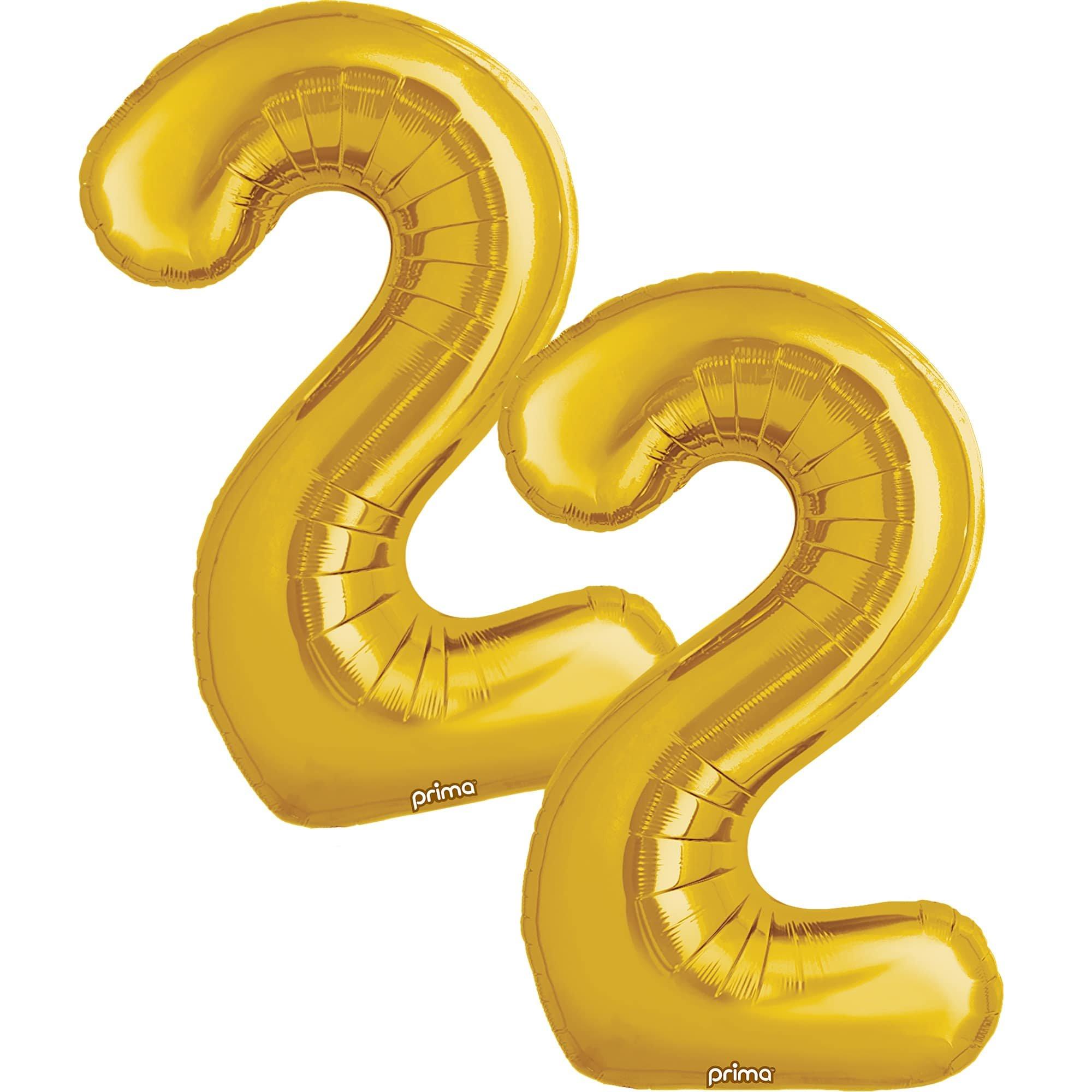 16in Air-Filled Number (0-9) Balloons. 2ct. Assorted Colors - Image 4