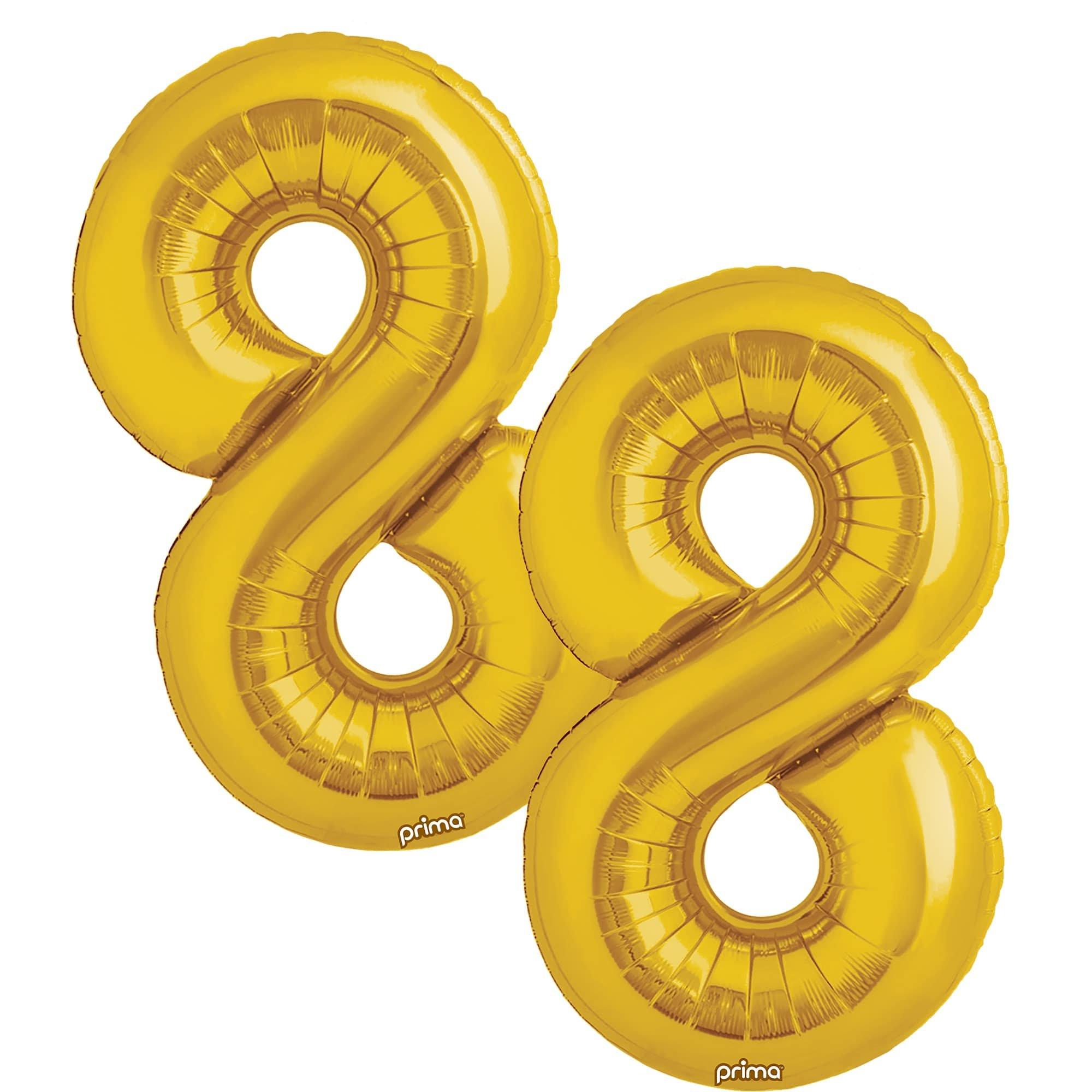 16in Air-Filled Number (0-9) Balloons. 2ct. Assorted Colors - Image 10