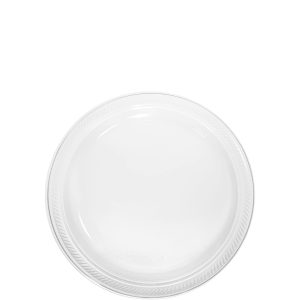 Plastic Dessert Plates. 7in. Assorted Colors. Multiple Counts