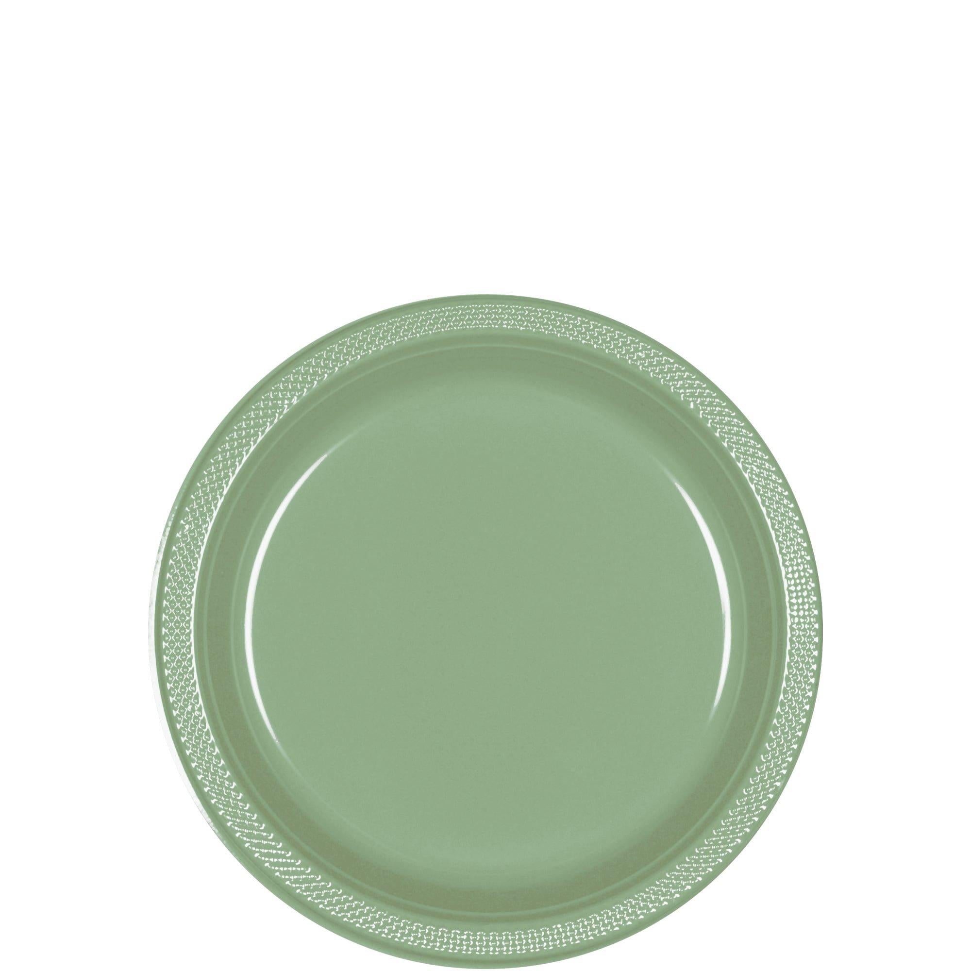 Plastic Dessert Plates. 7in. Assorted Colors. Multiple Counts - Image 27