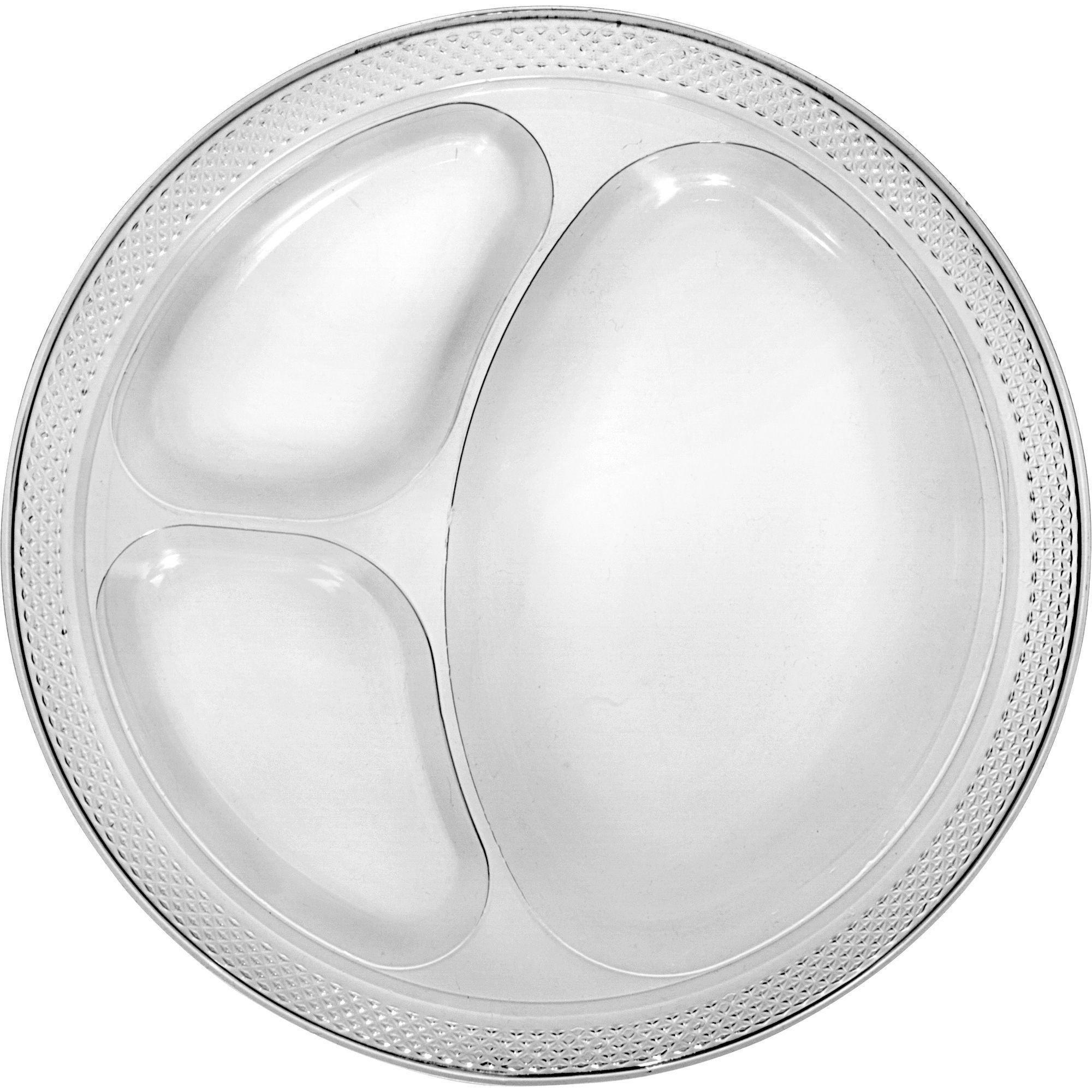 Plastic Divided Dinner Plates. 10.25in. Assorted Colors. Multiple Counts - Image 7