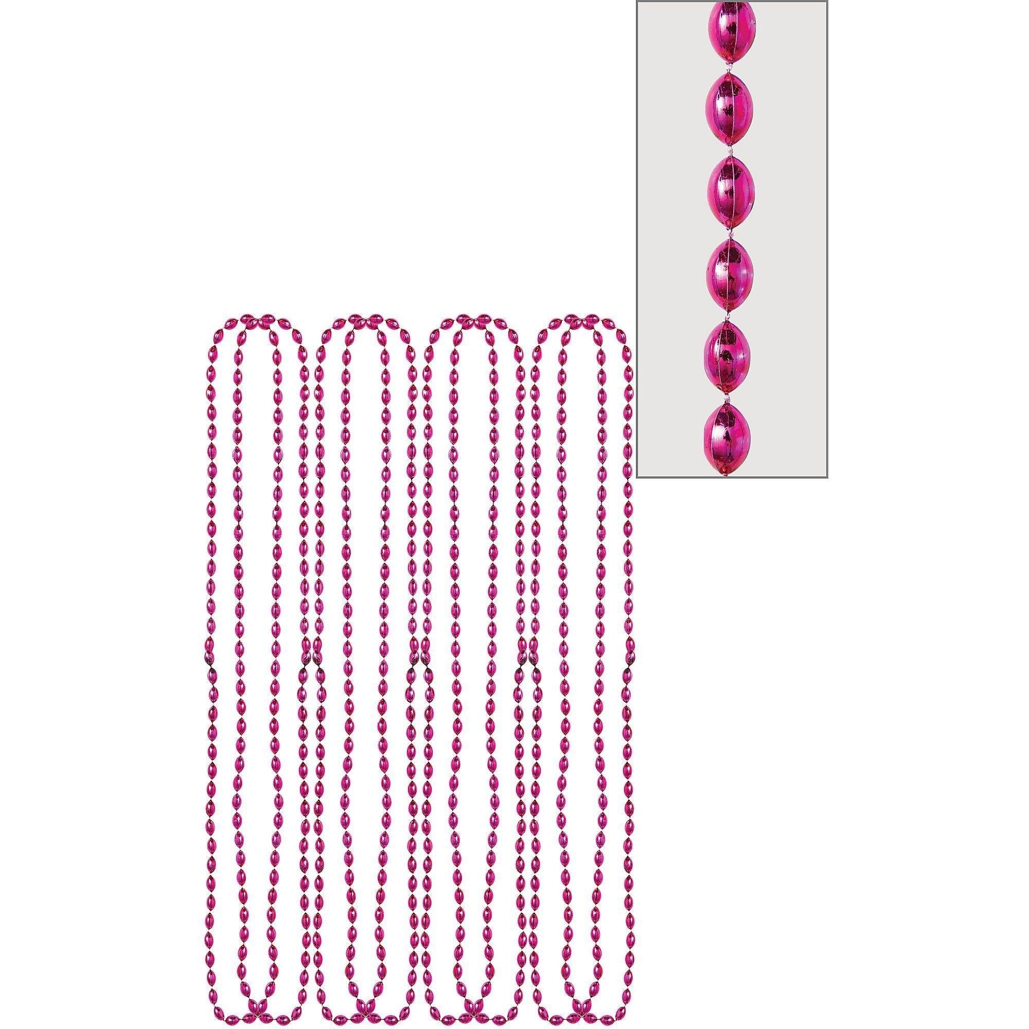Metallic Bead Necklaces. Assorted Colors. Multiple Counts - Image 18